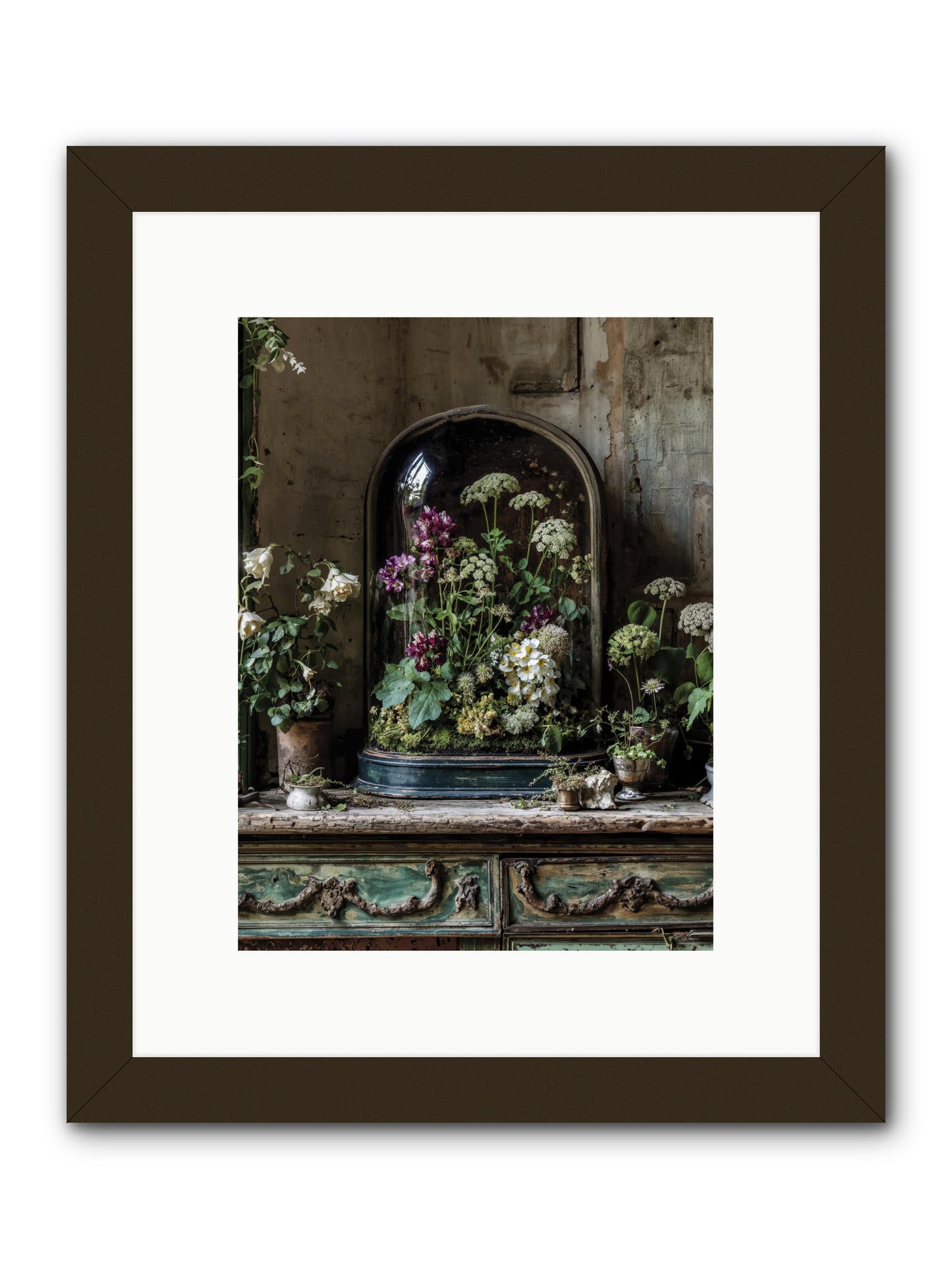 Lucid Dream Conservatory -- Framed Print - Black 9x12
