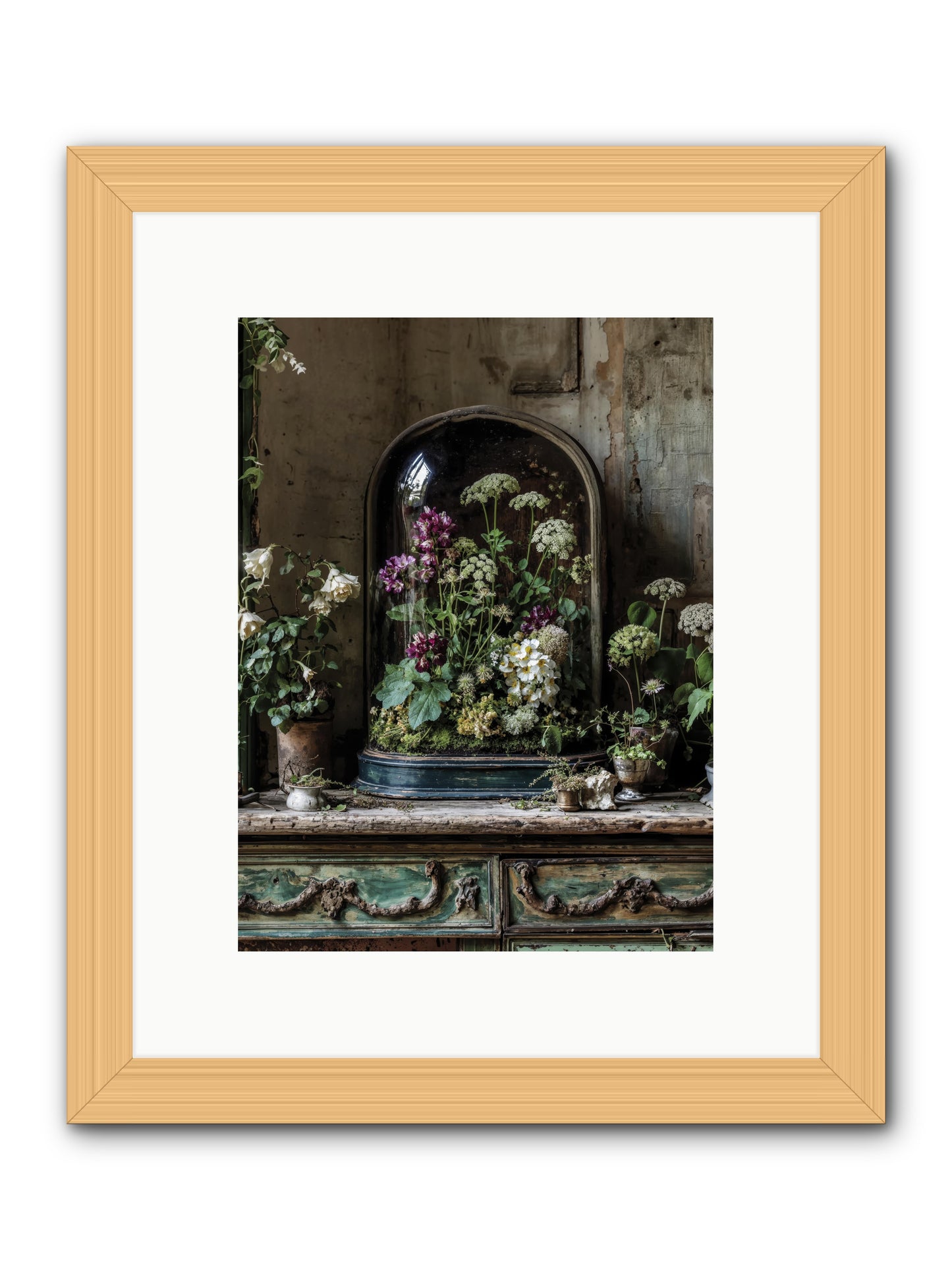 Lucid Dream Conservatory -- Framed Print - Natural 9x12