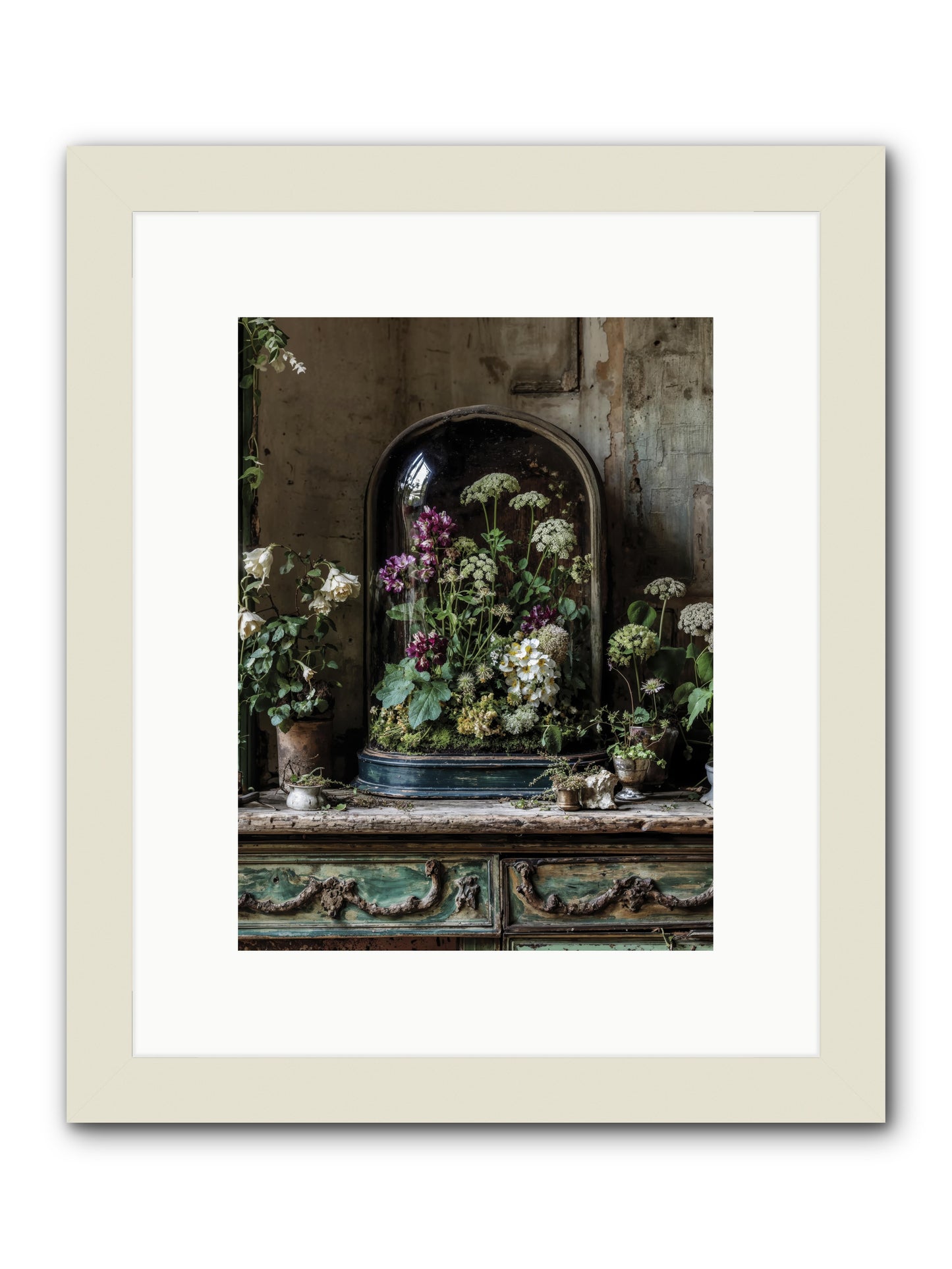 Lucid Dream Conservatory -- Framed Print - White 9x12