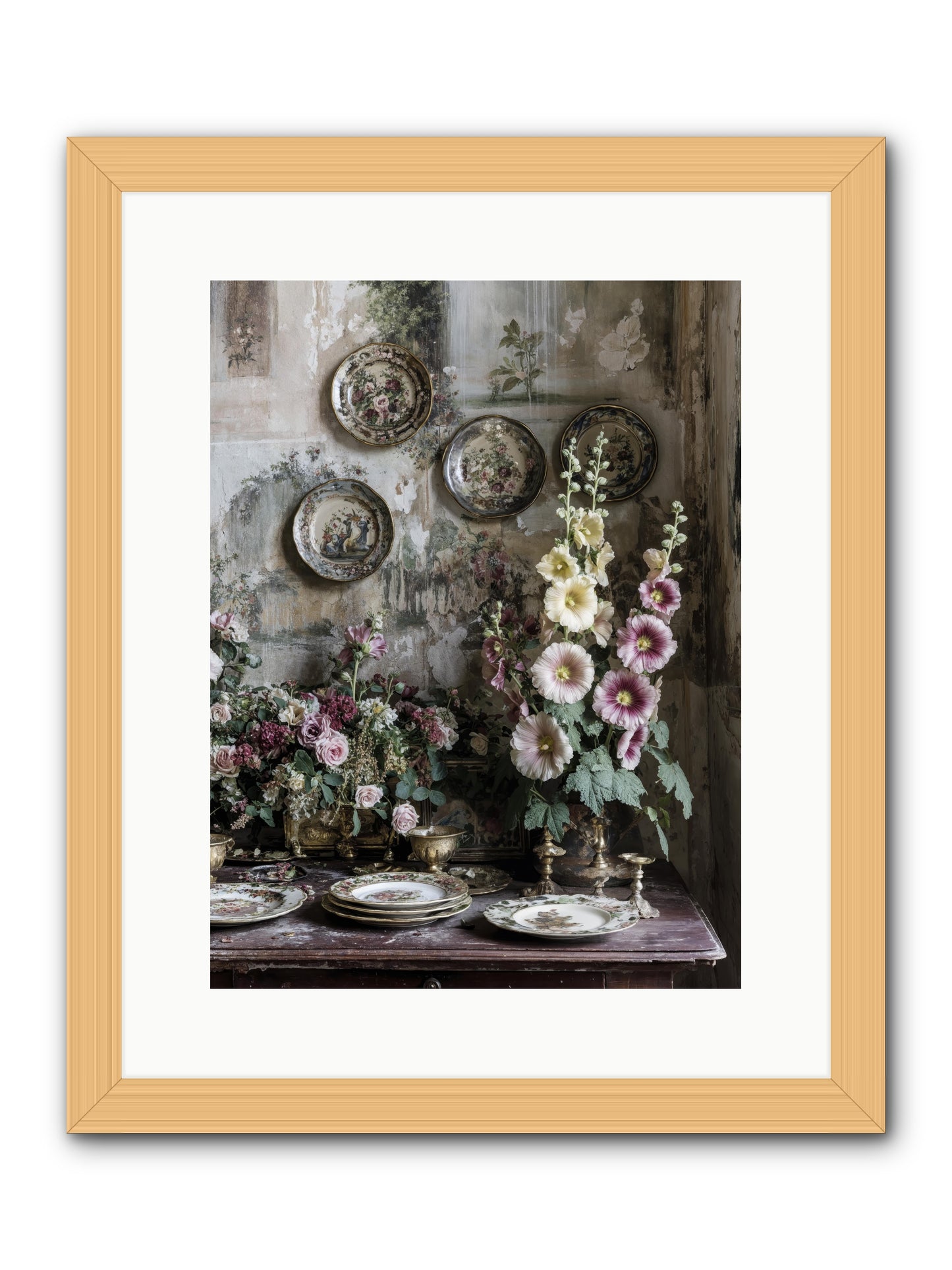 Lucille -- Framed Print - Natural 12x16