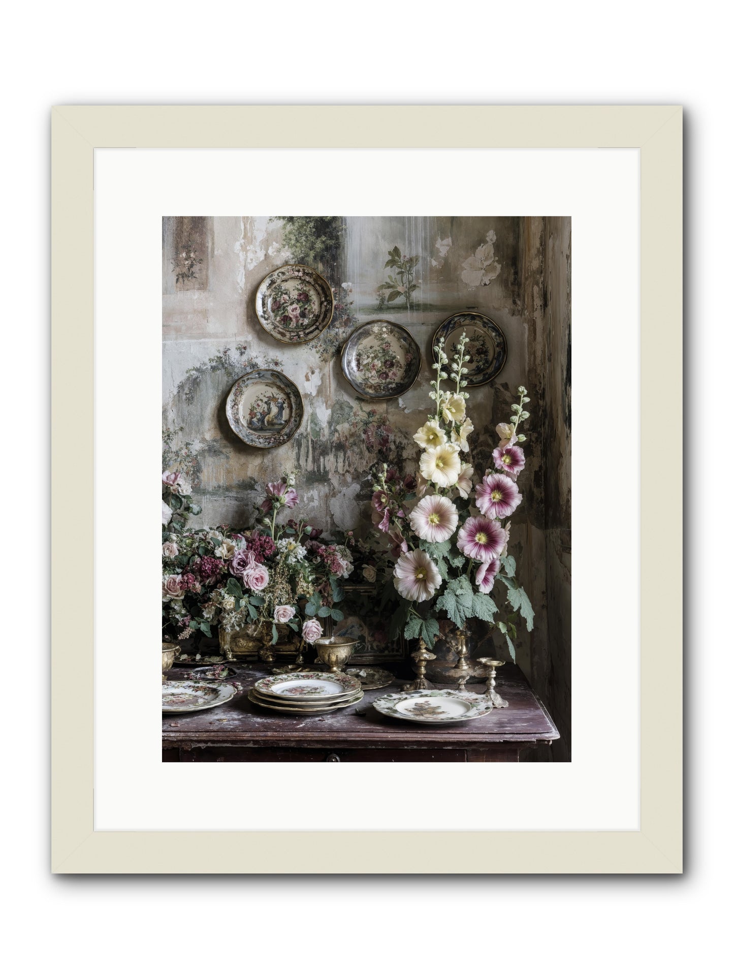 Lucille -- Framed Print - White 12x16