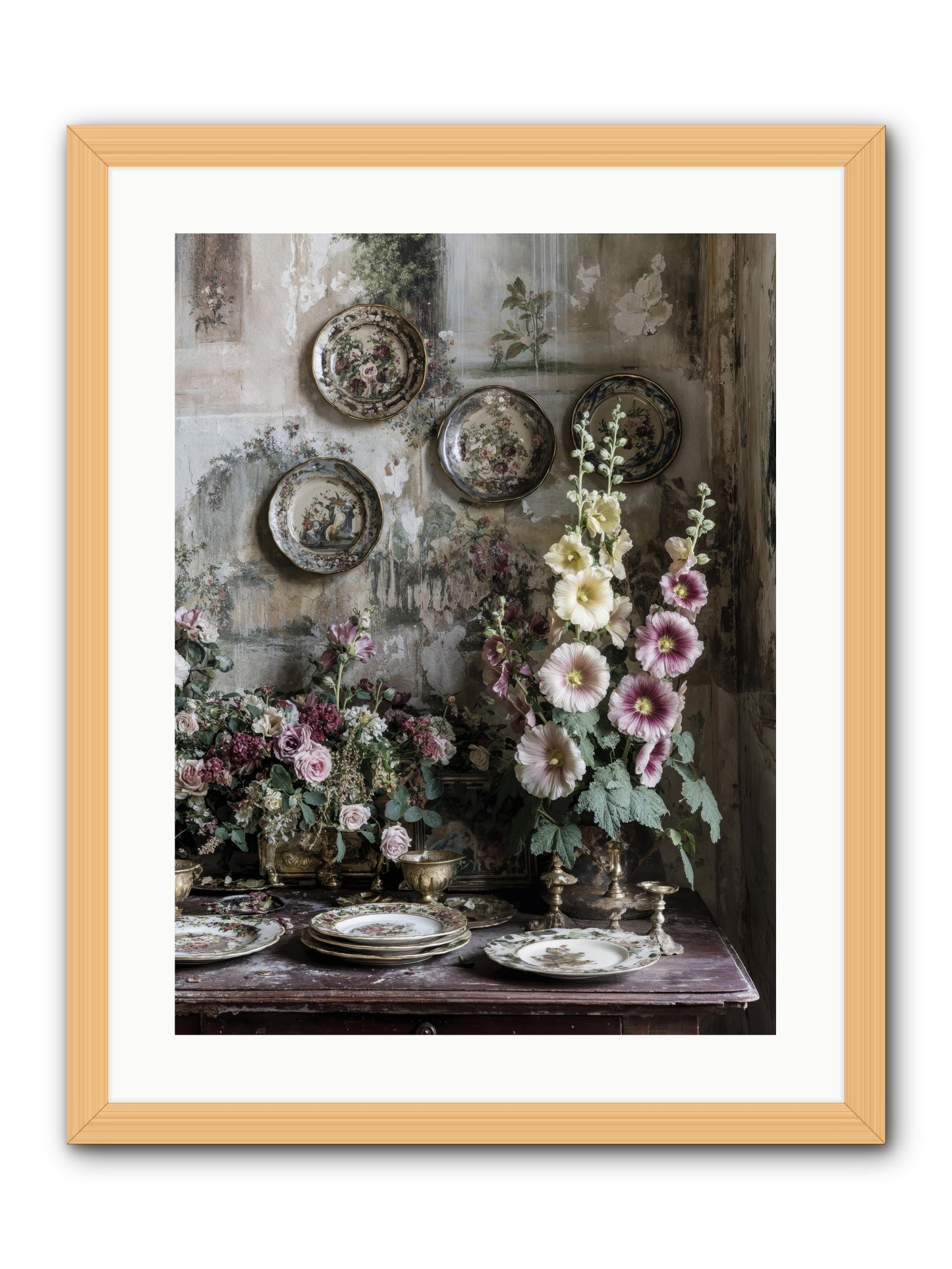 Lucille -- Framed Print - Natural 18x24