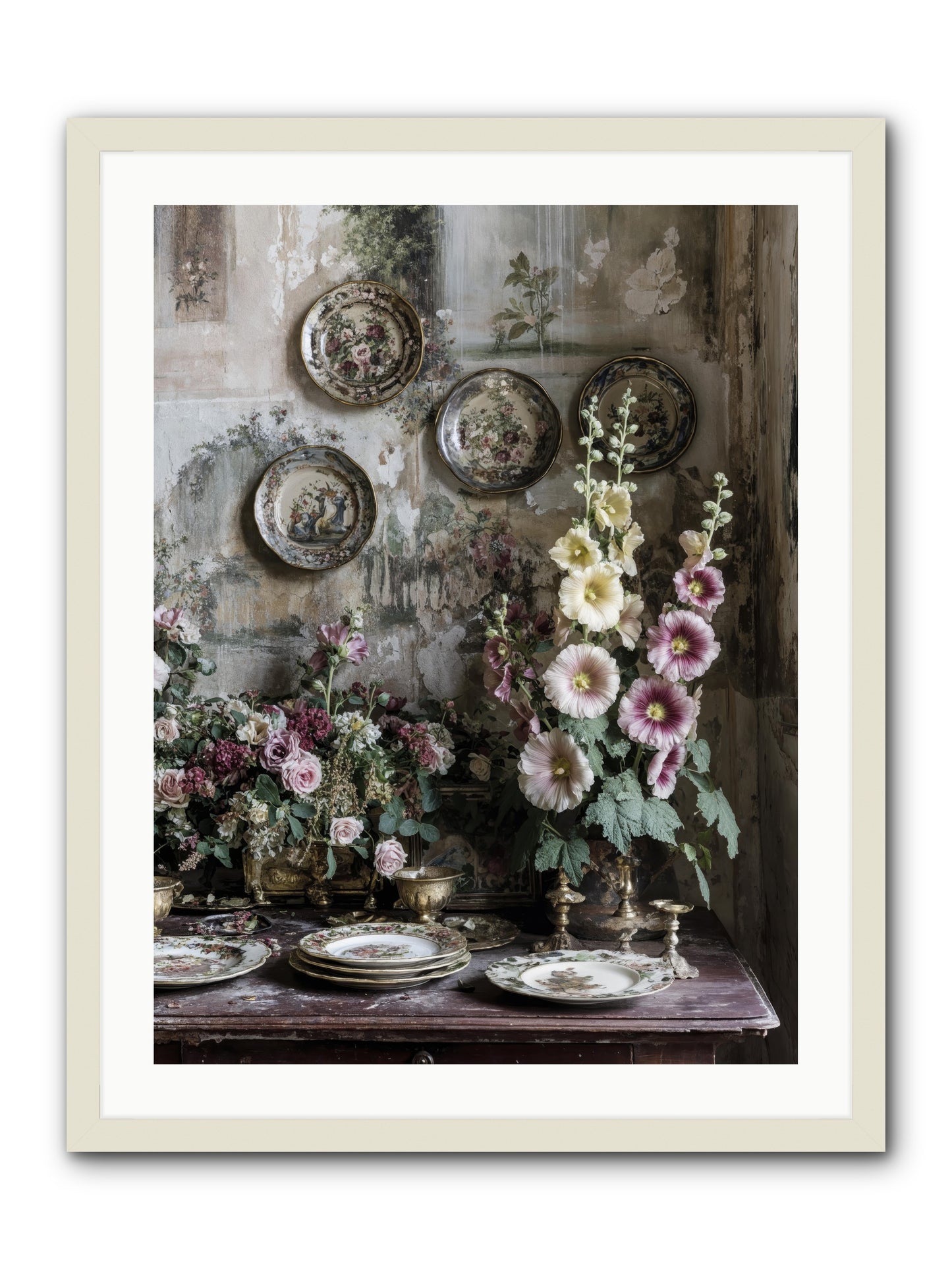 Lucille -- Framed Print - White 24x32