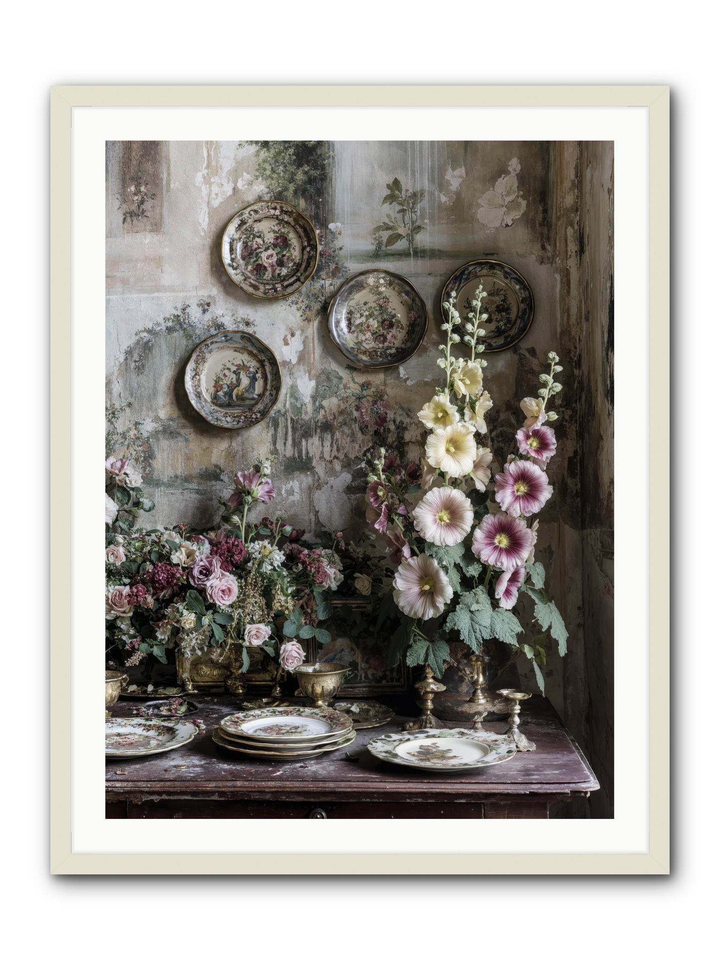 Lucille -- Framed Print - White 30x40