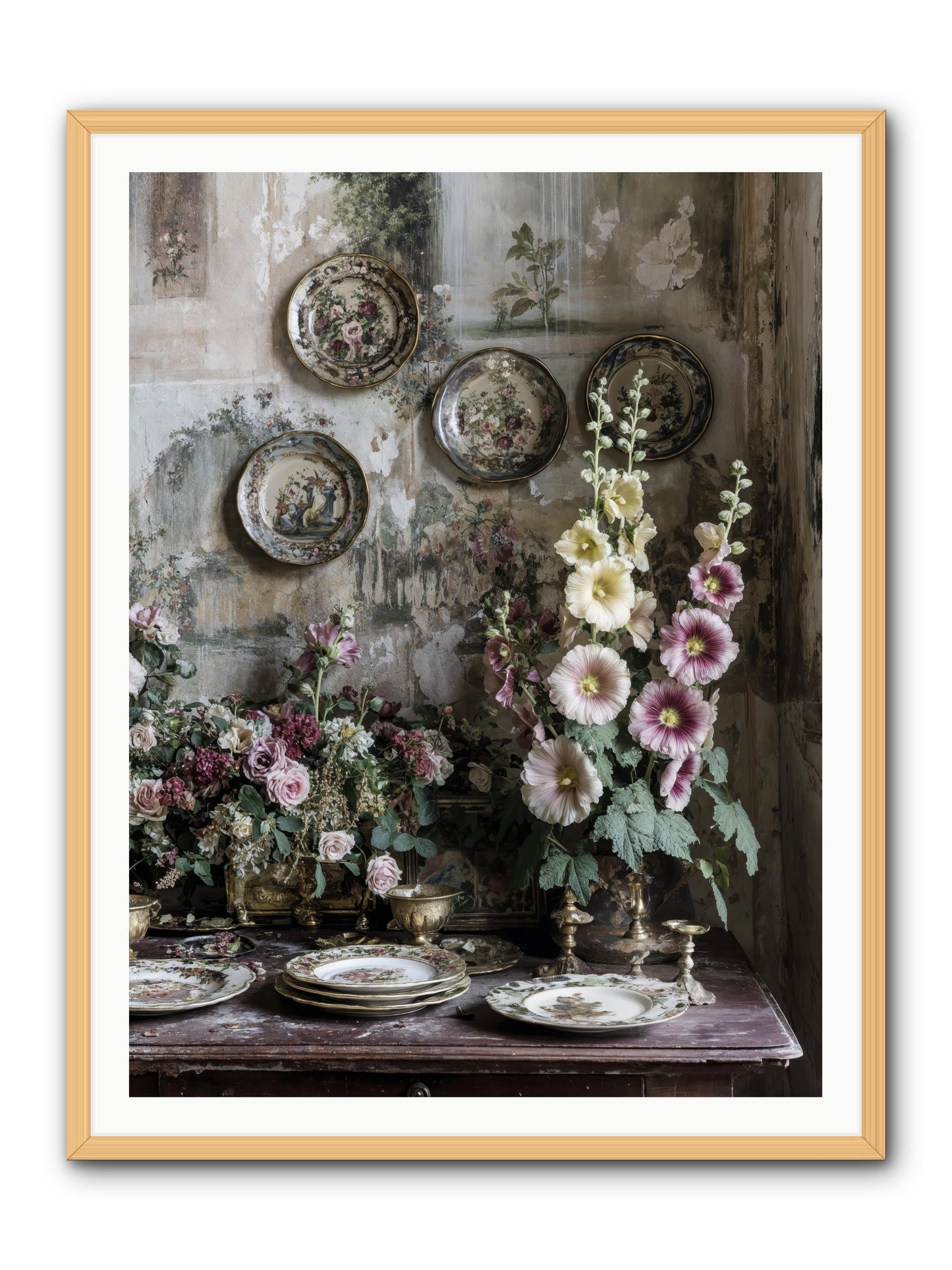 Lucille -- Framed Print - Natural 36x48