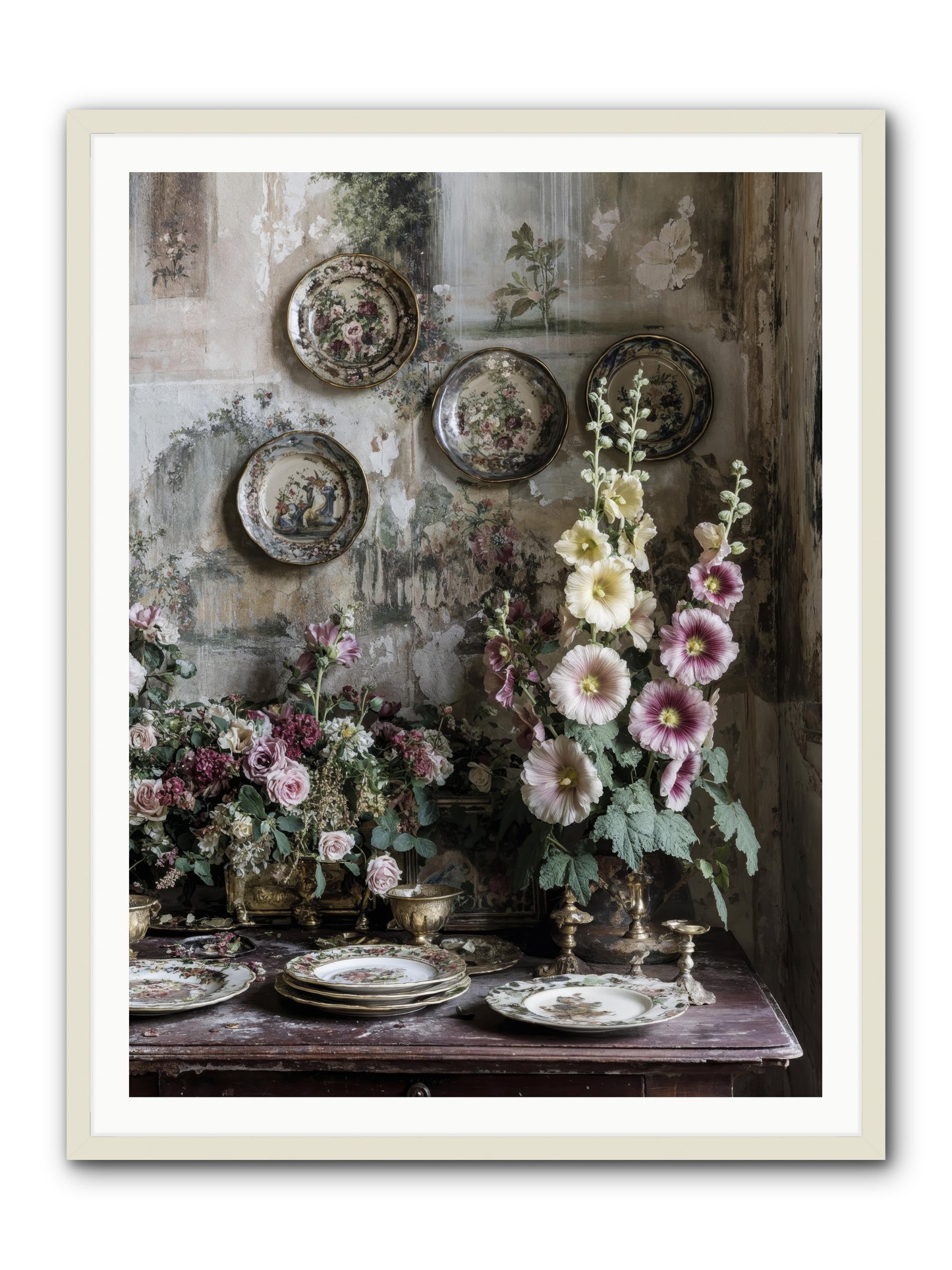 Lucille -- Framed Print - White 36x48
