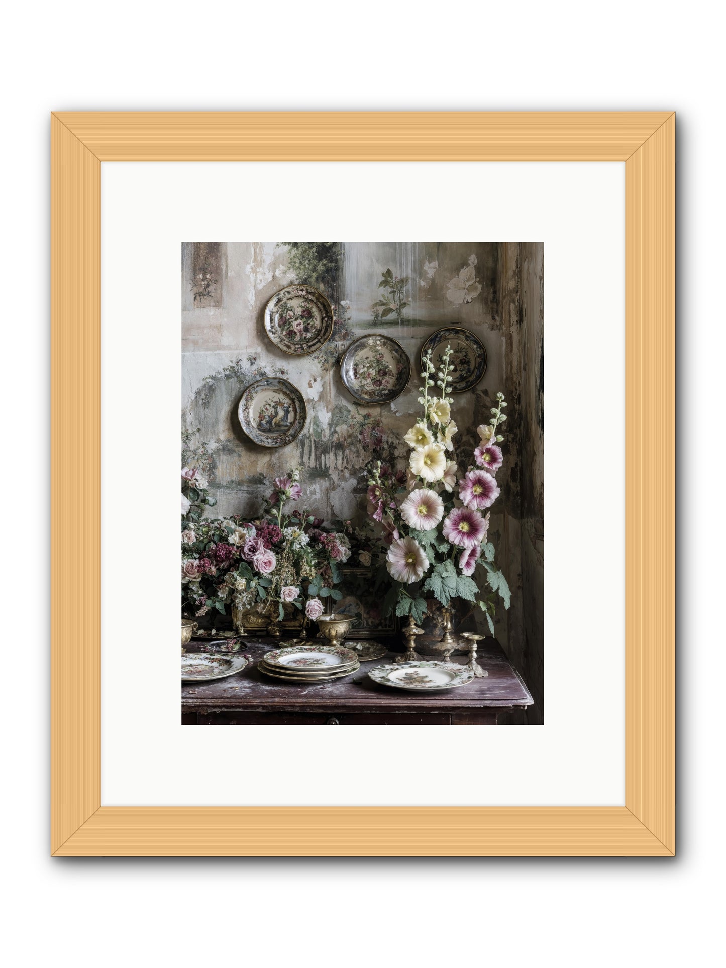 Lucille -- Framed Print - Natural 9x12