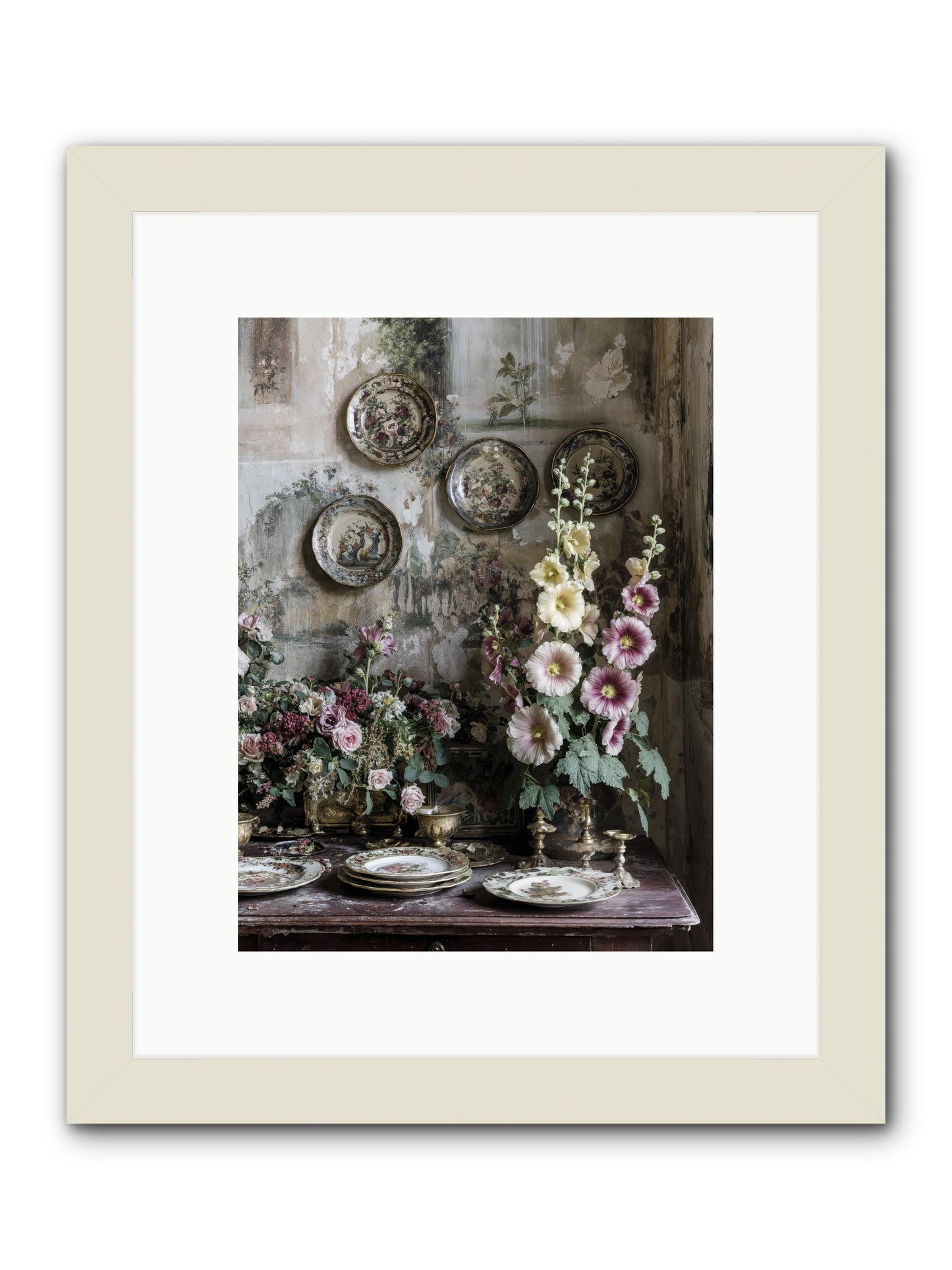 Lucille -- Framed Print - White 9x12