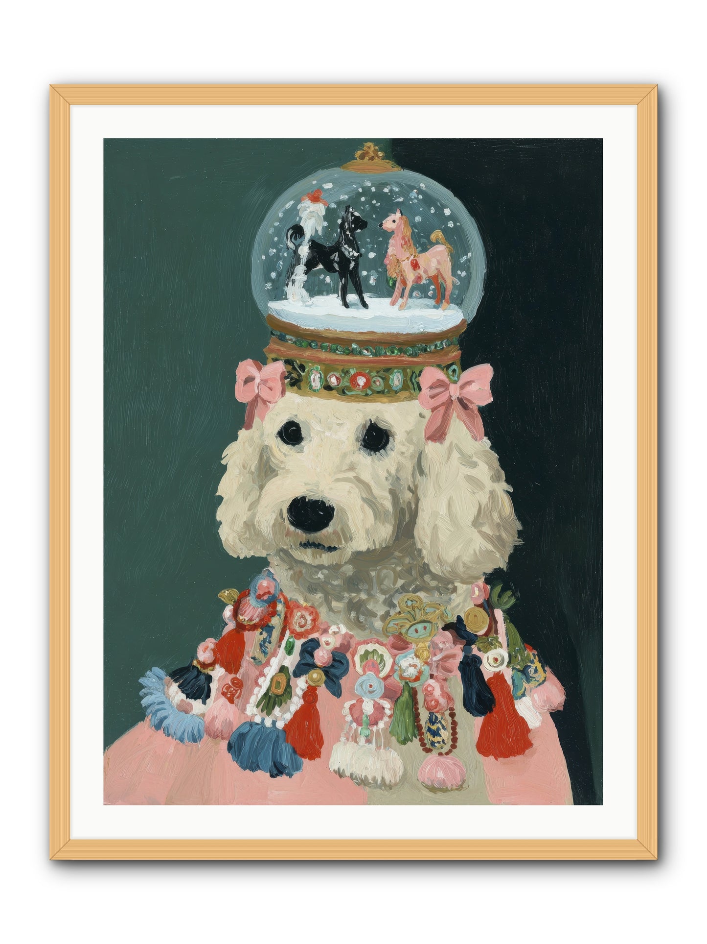 Luminescent Joy -- Framed Print - Natural 30x40