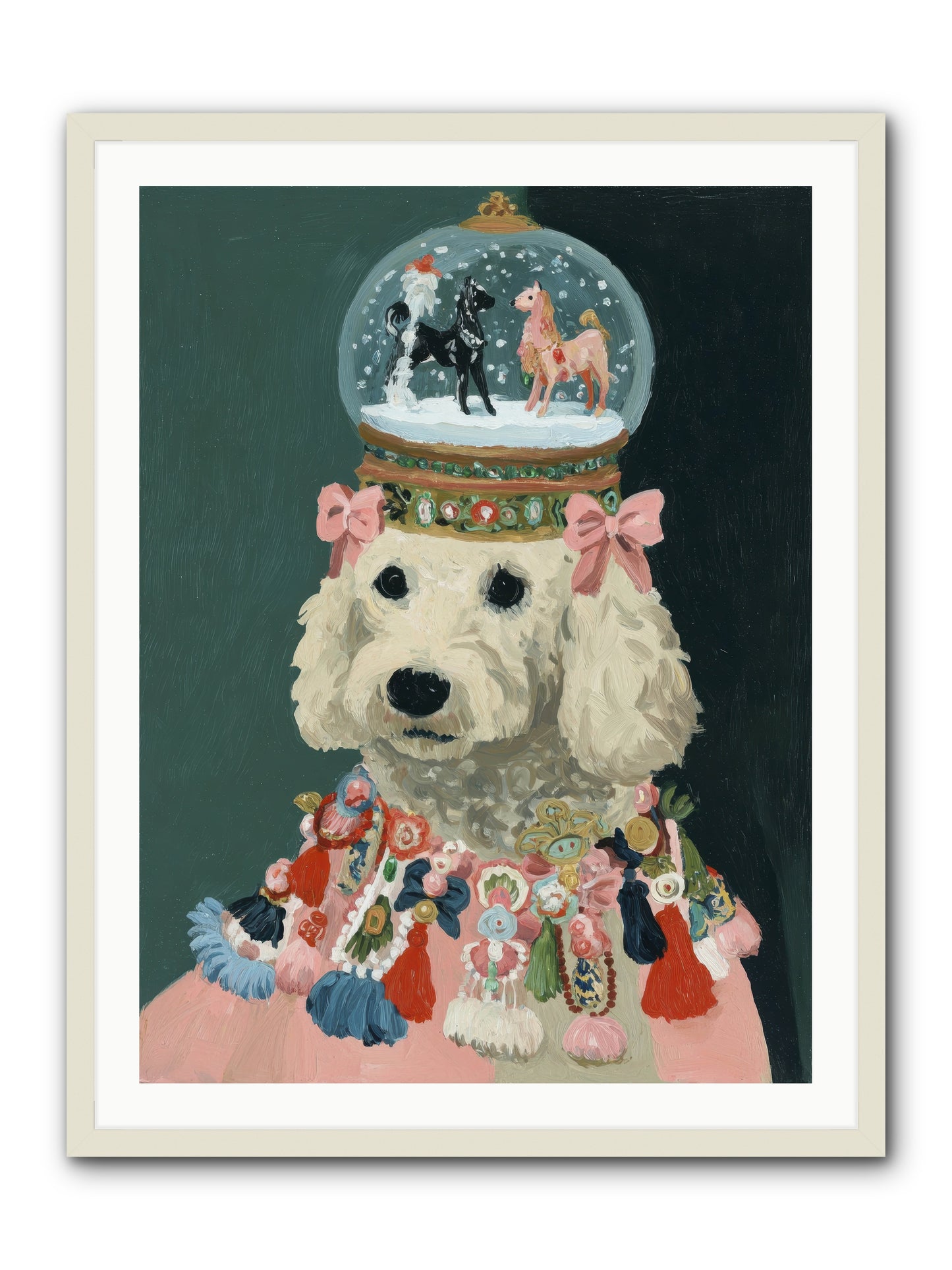 Luminescent Joy -- Framed Print - White 30x40