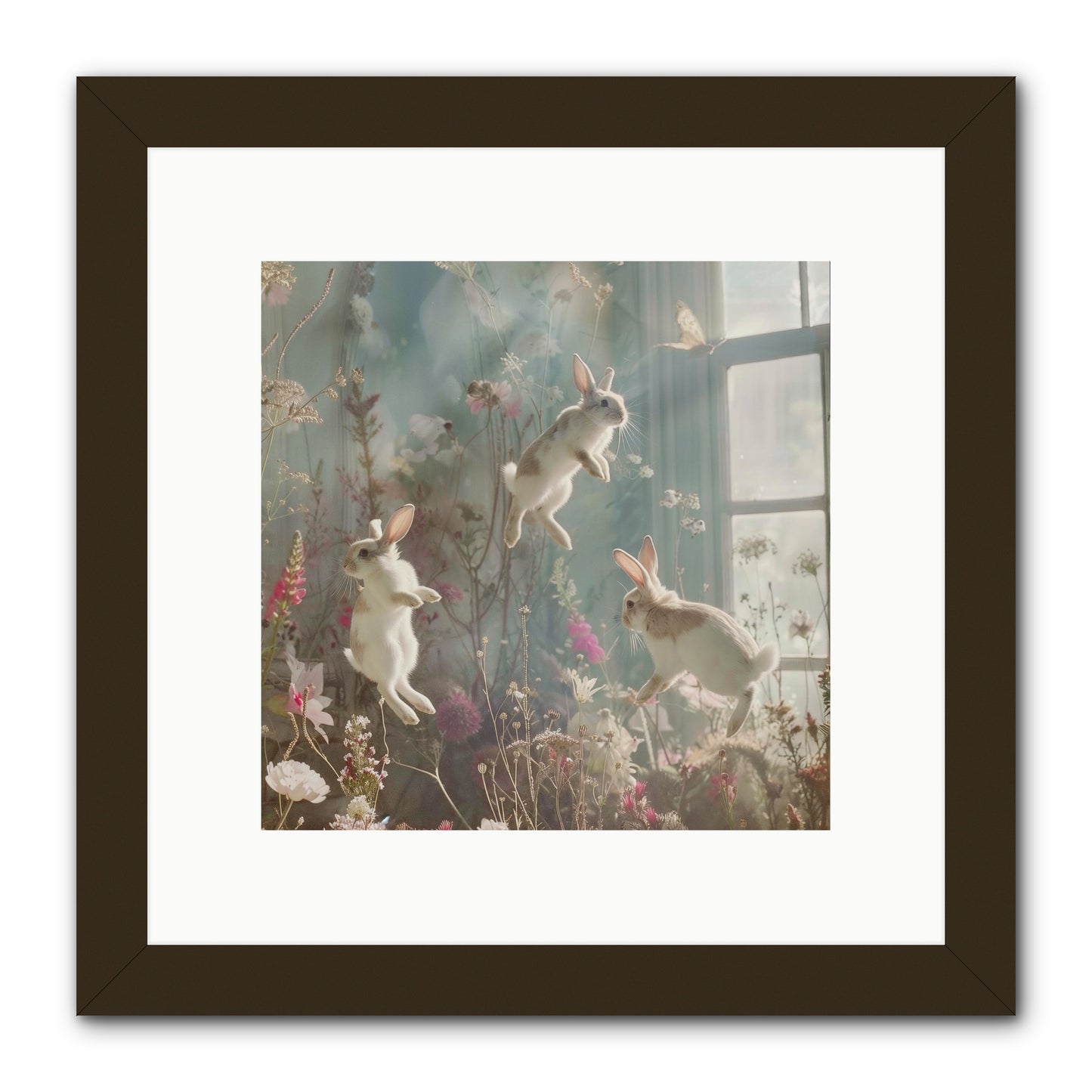 Luminous Glee -- Framed Print - Black 10x10