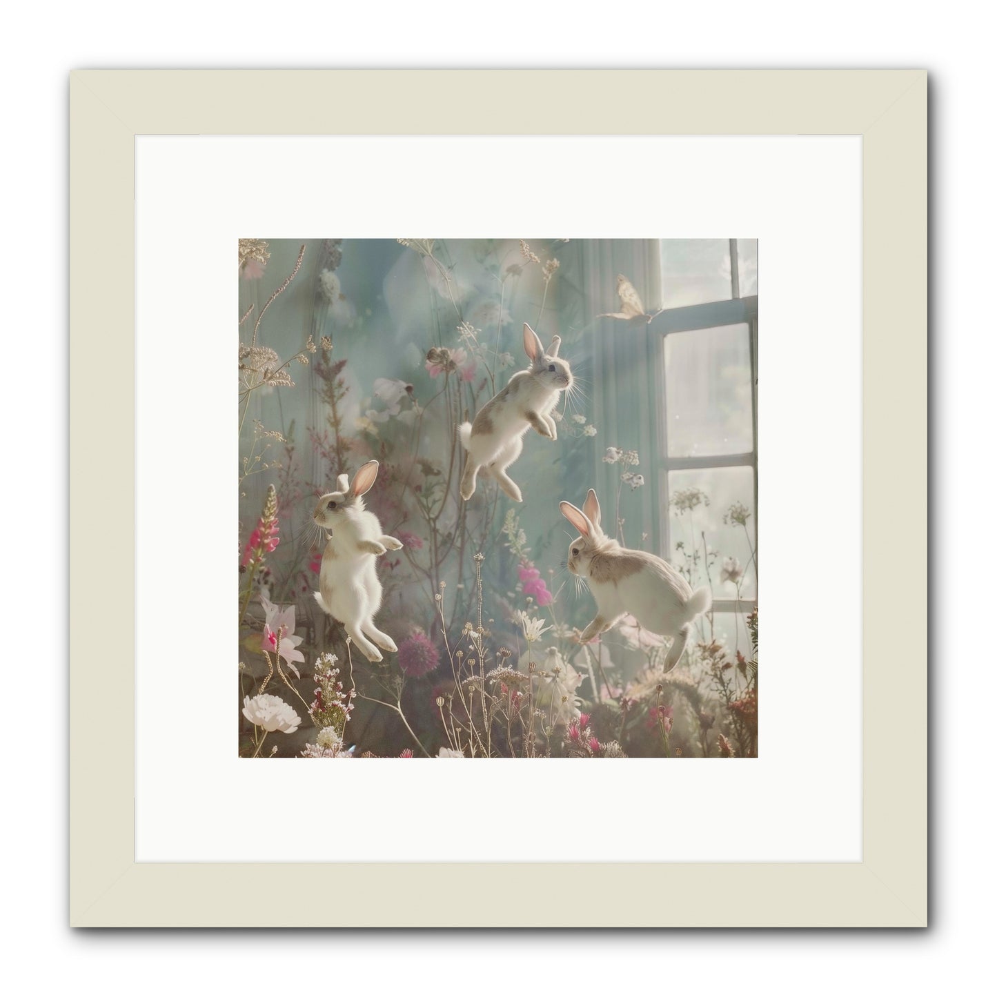 Luminous Glee -- Framed Print - White 10x10