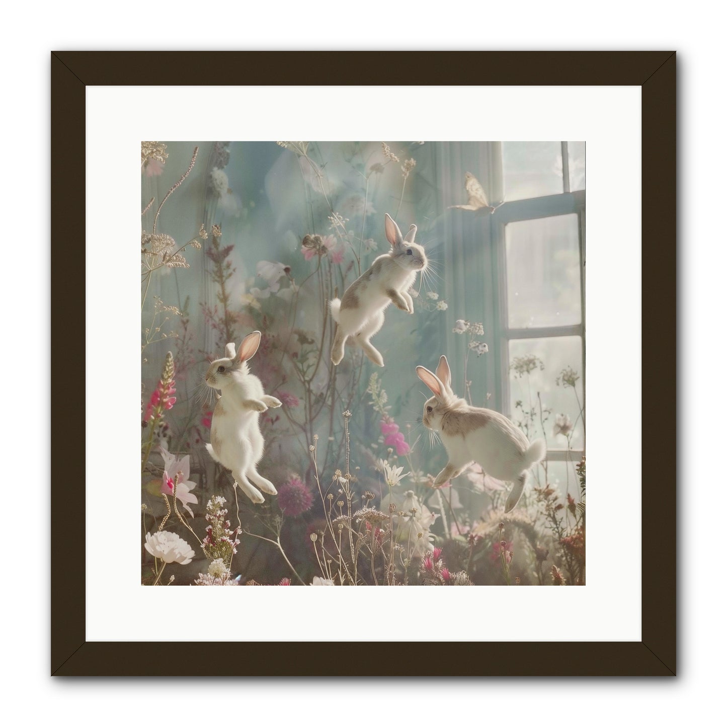 Luminous Glee -- Framed Print - Black 16x16
