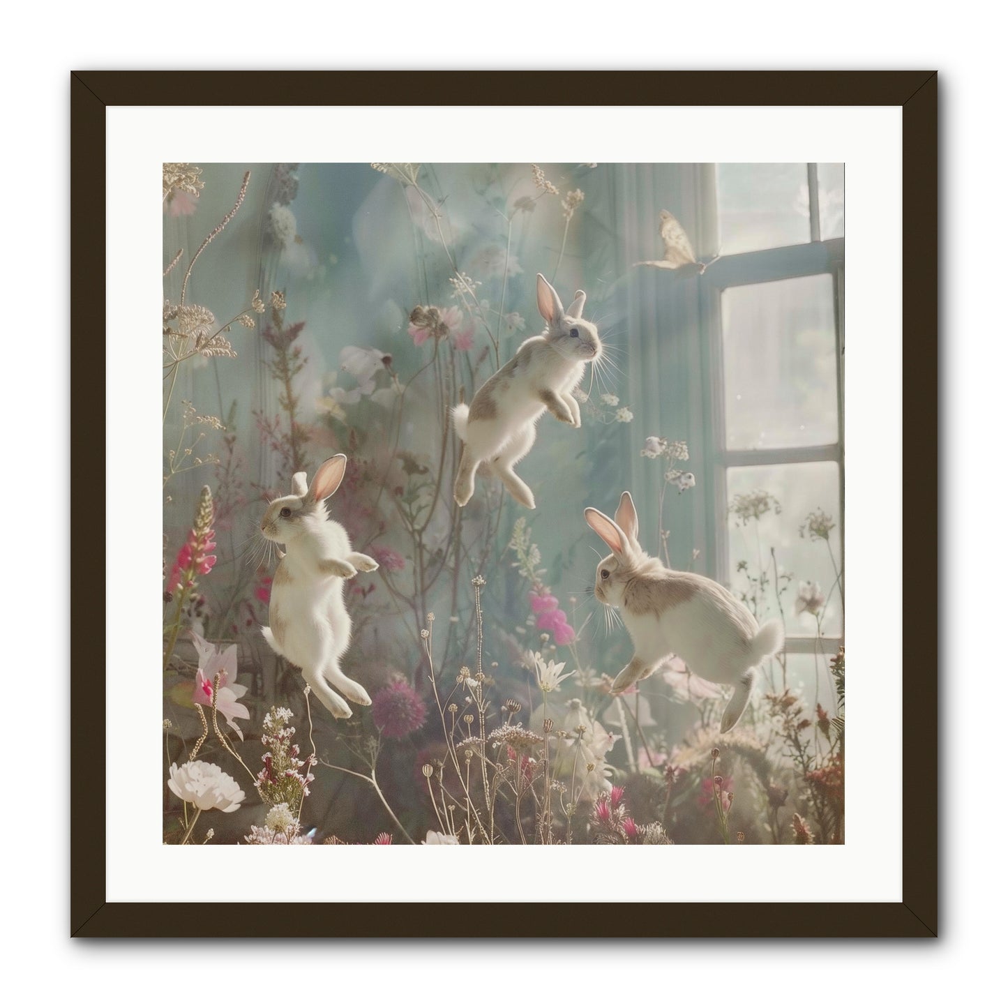 Luminous Glee -- Framed Print - Black 24x24