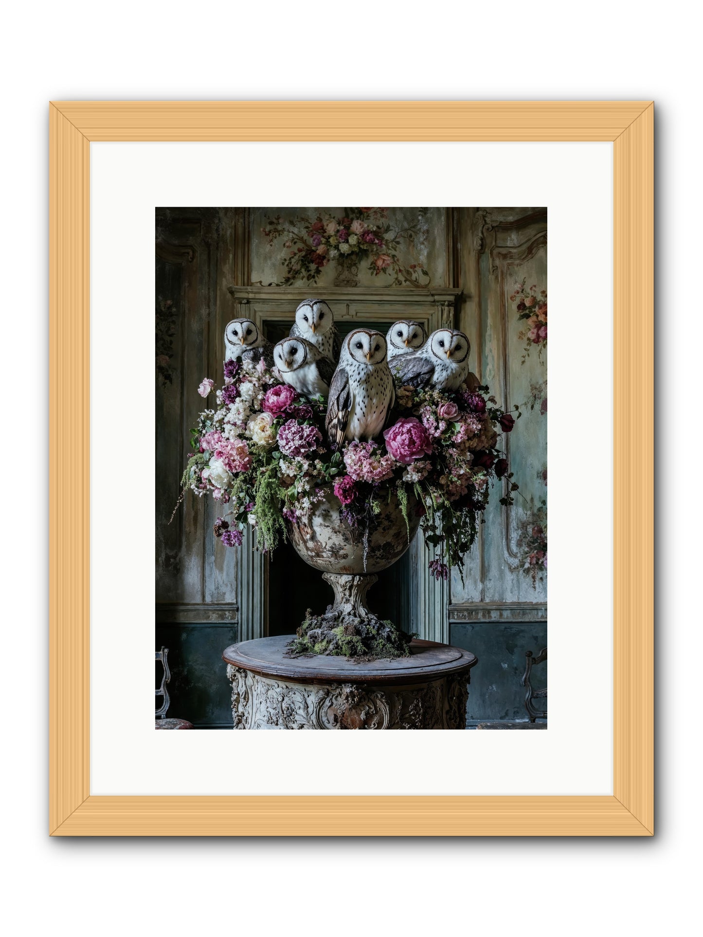 Luminous Pause -- Framed Print - Natural 12x16