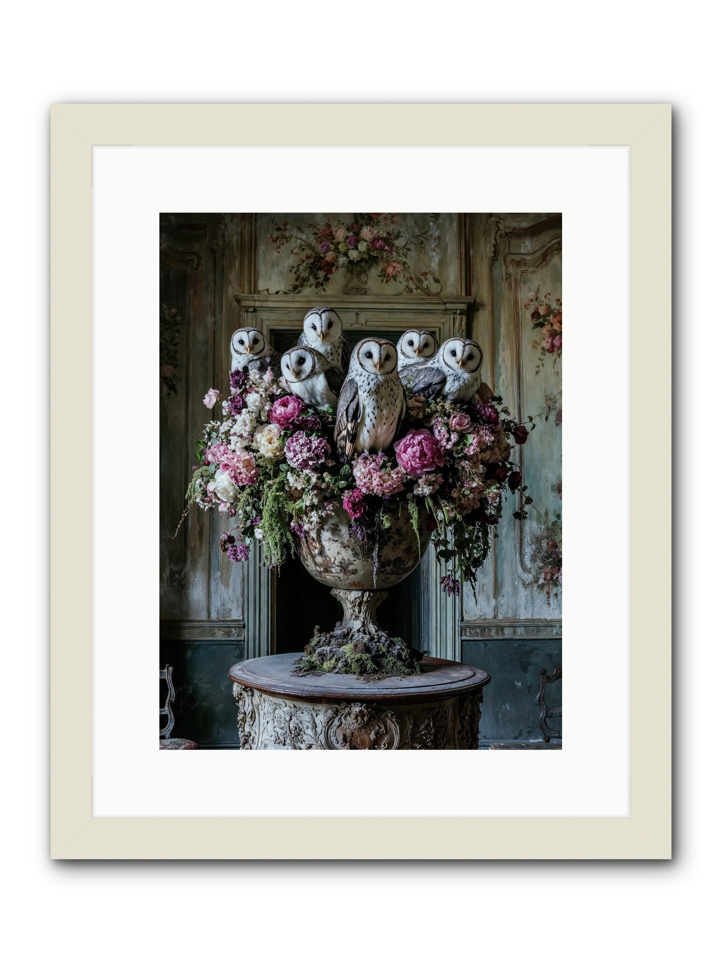 Luminous Pause -- Framed Print - White 12x16