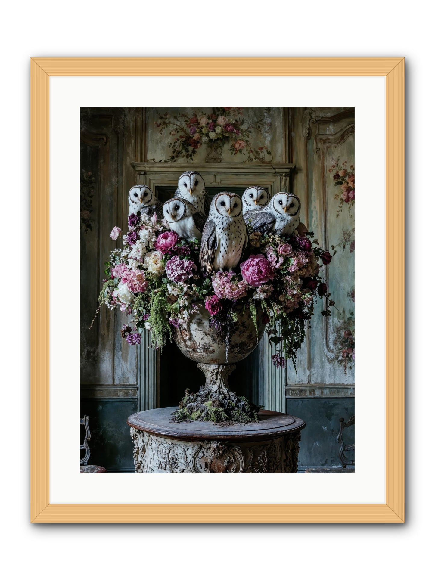 Luminous Pause -- Framed Print - Natural 18x24