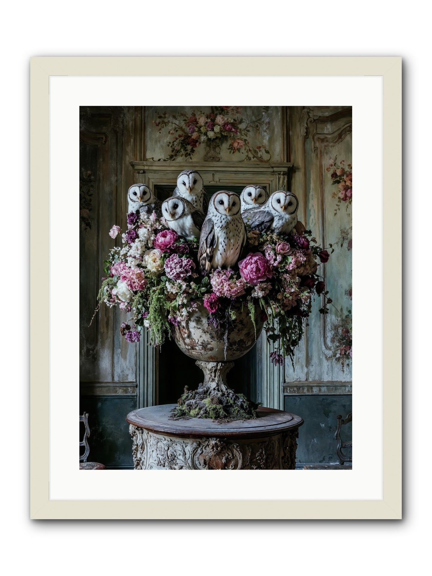 Luminous Pause -- Framed Print - White 18x24