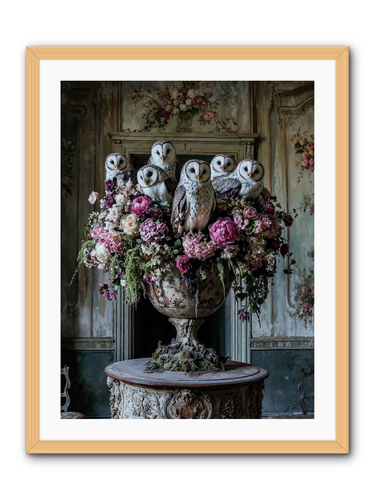 Luminous Pause -- Framed Print - Natural 24x32