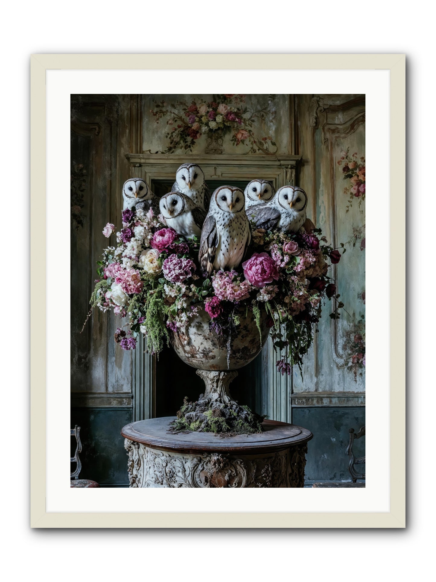 Luminous Pause -- Framed Print - White 24x32
