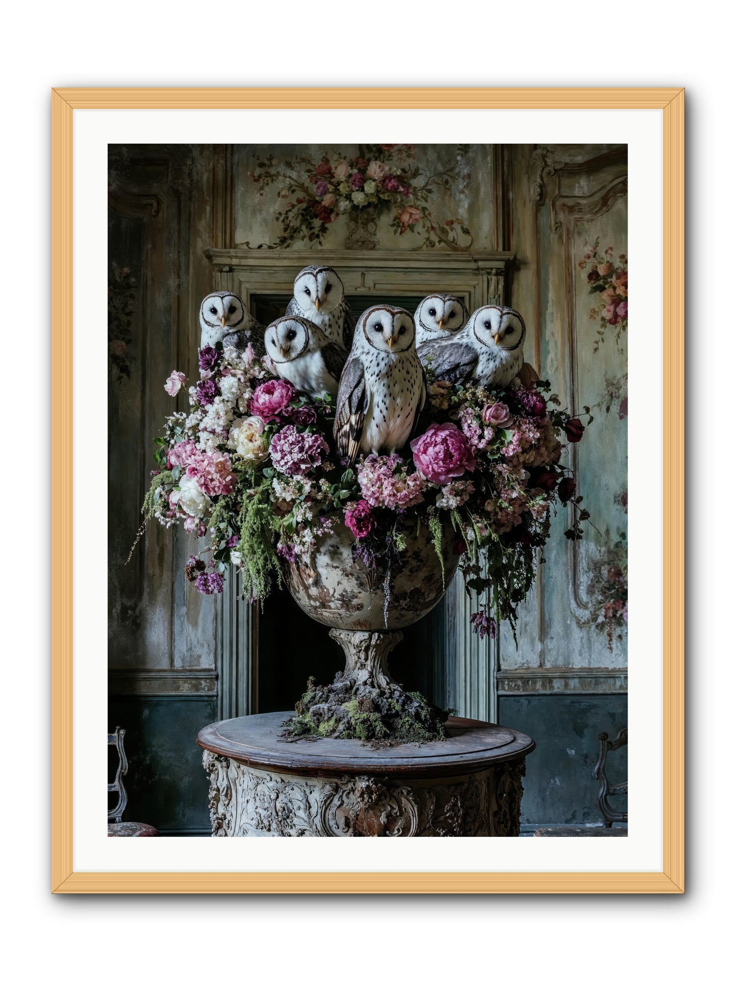 Luminous Pause -- Framed Print - Natural 30x40