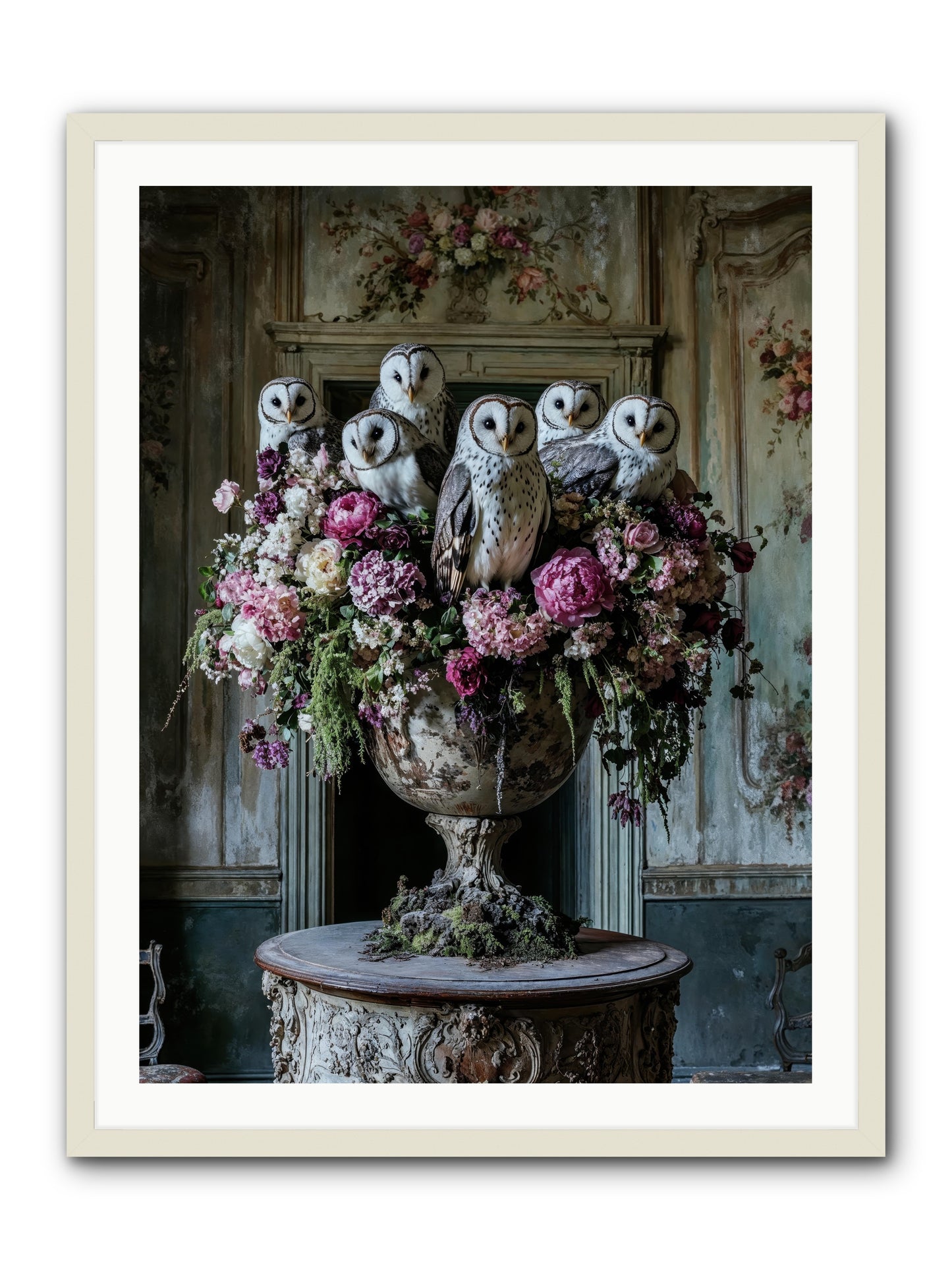 Luminous Pause -- Framed Print - White 30x40