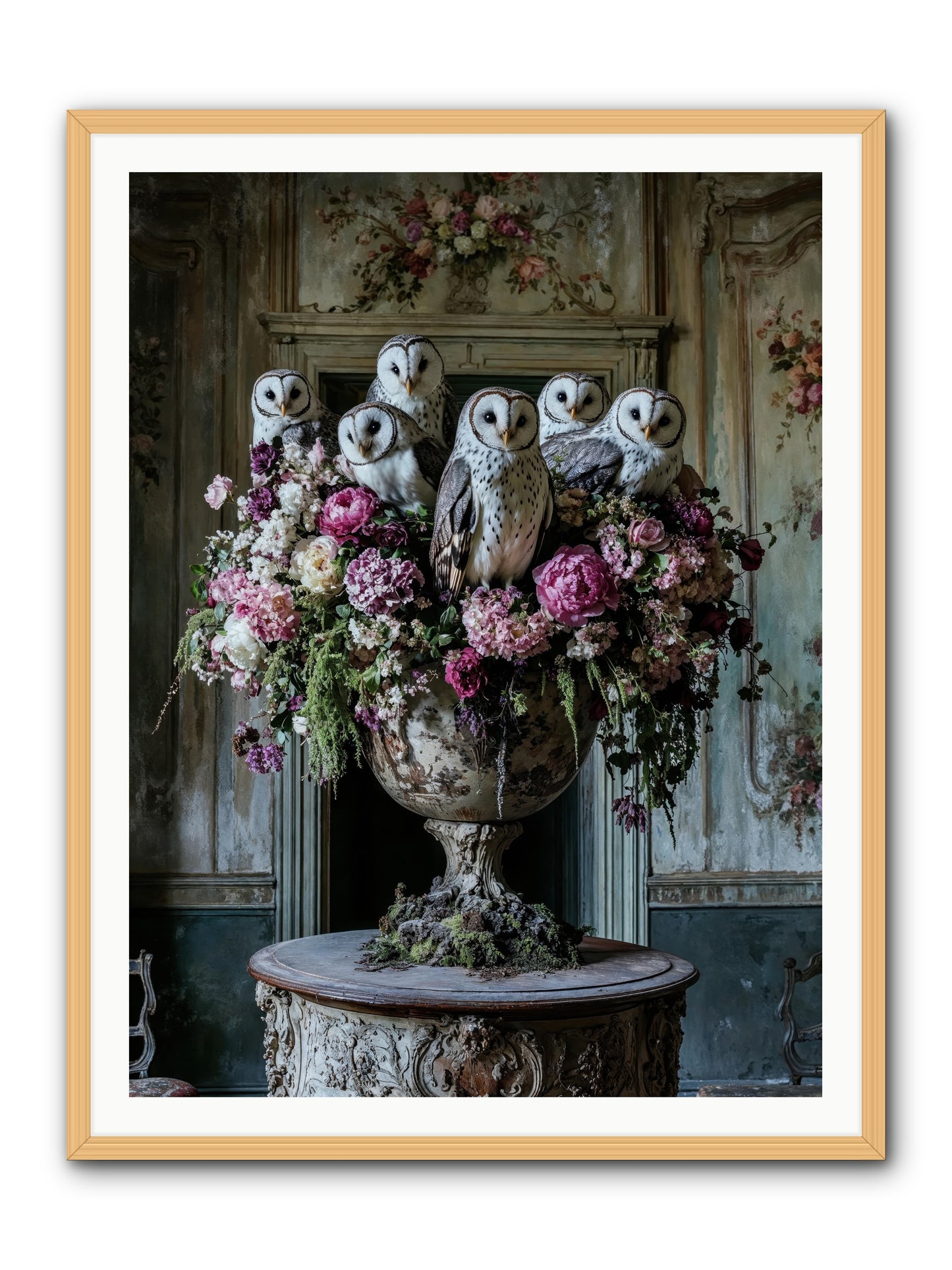 Luminous Pause -- Framed Print - Natural 36x48