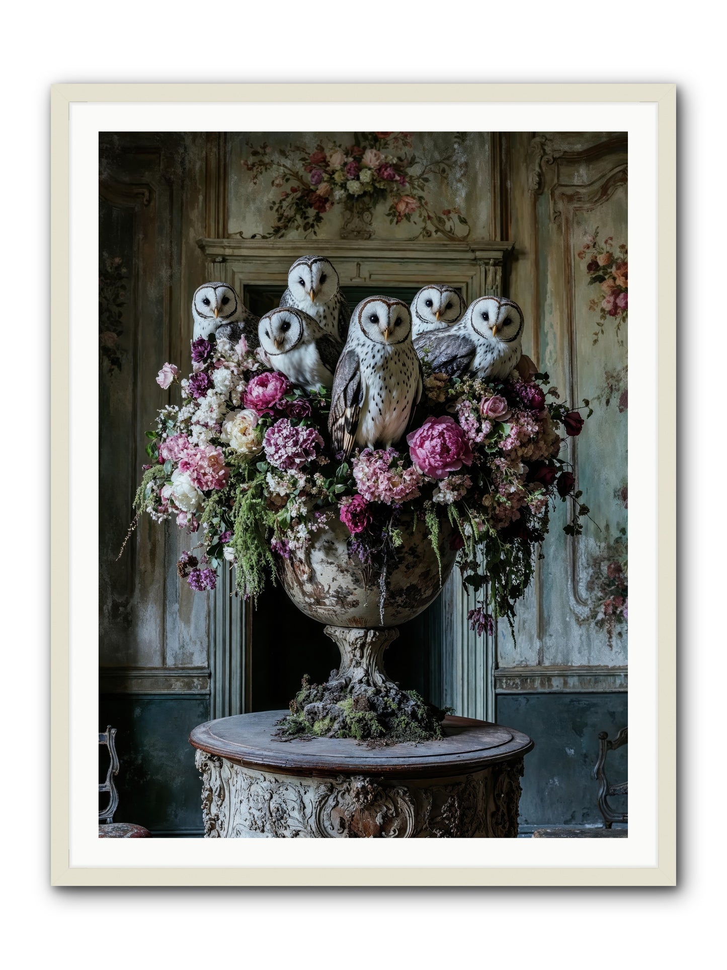 Luminous Pause -- Framed Print - White 36x48