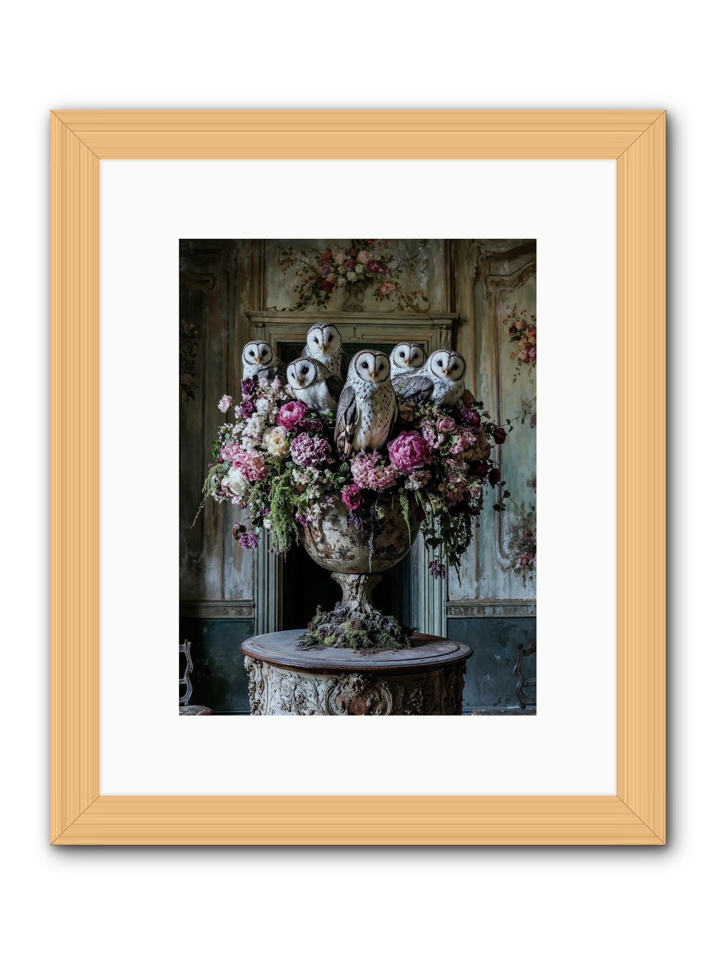 Luminous Pause -- Framed Print - Natural 9x12