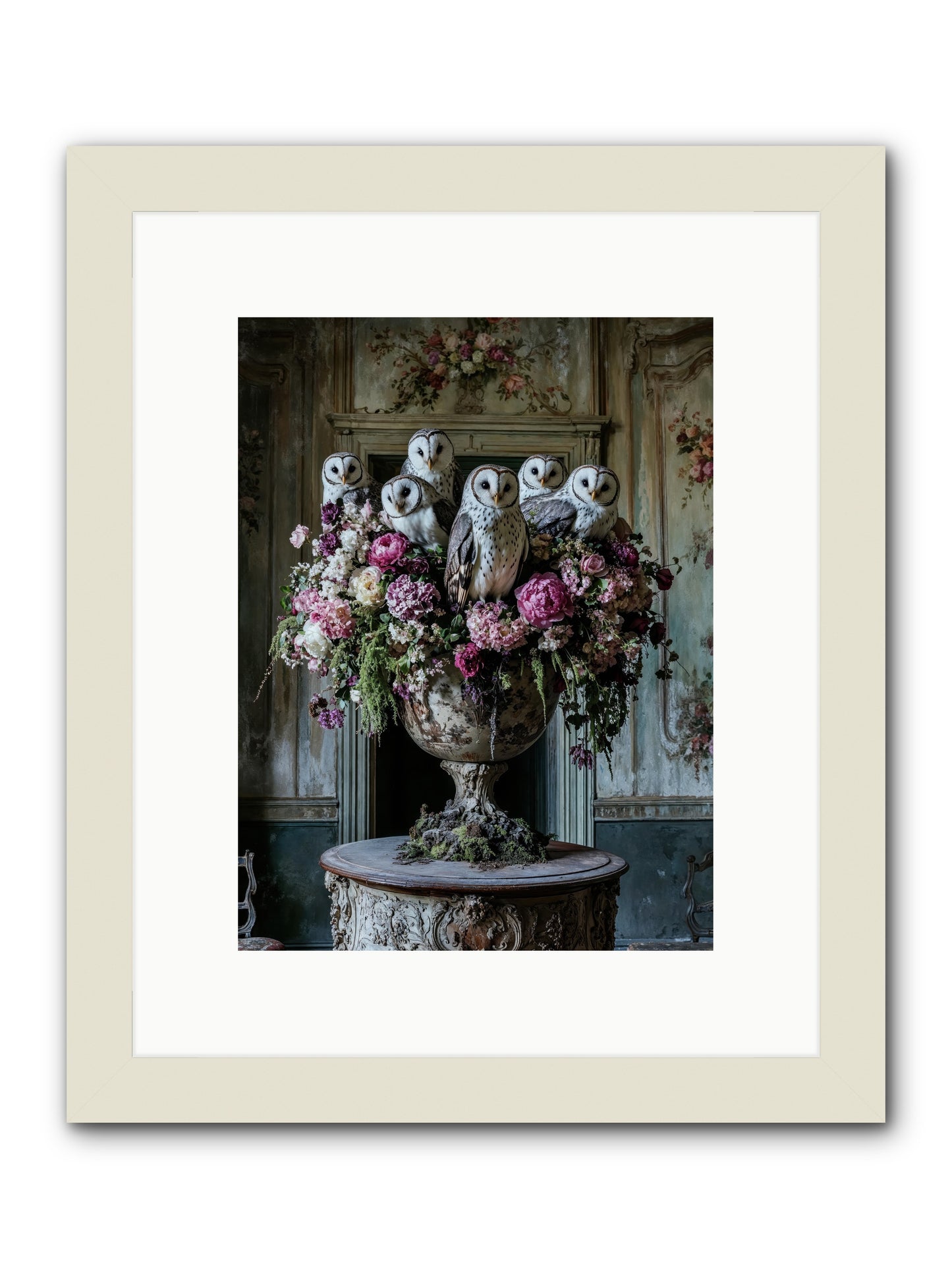 Luminous Pause -- Framed Print - White 9x12