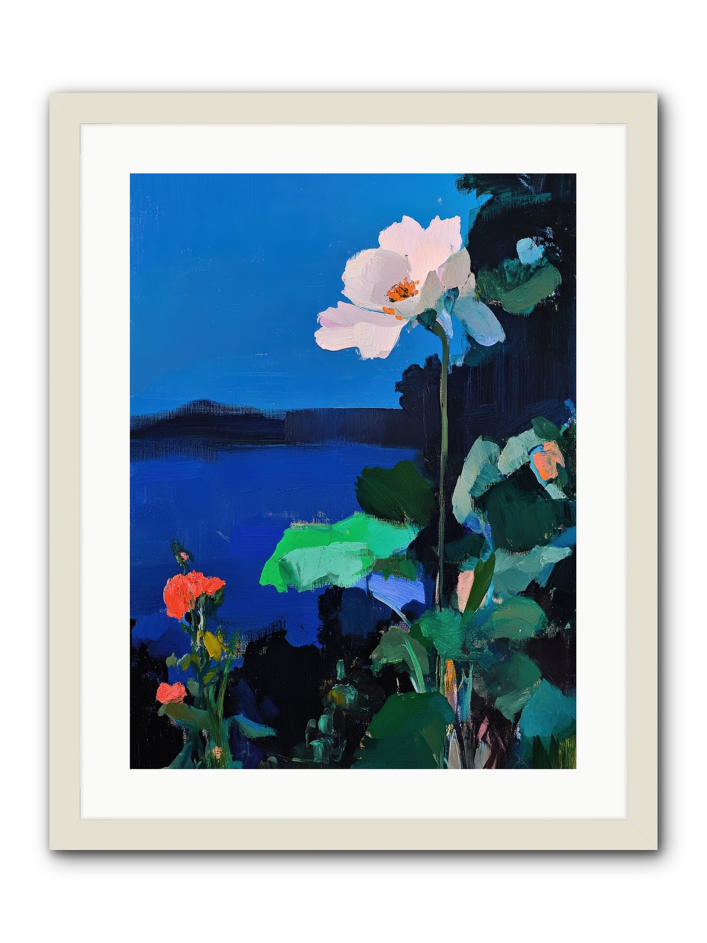 Luminous Reverie-REZ -- Framed Print - White 18x24