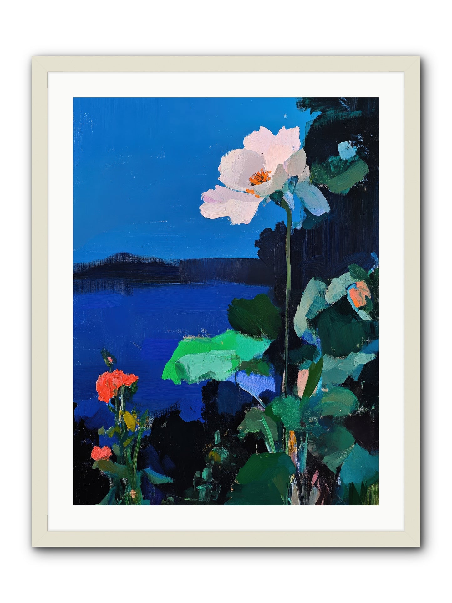 Luminous Reverie-REZ -- Framed Print - White 24x32