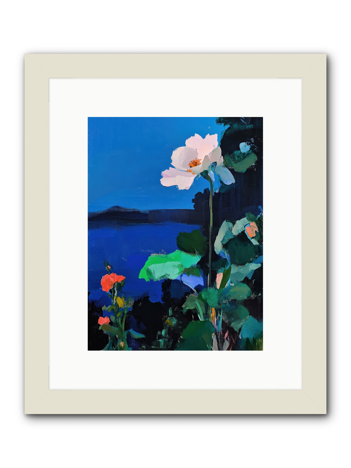 Luminous Reverie-REZ -- Framed Print - White 9x12