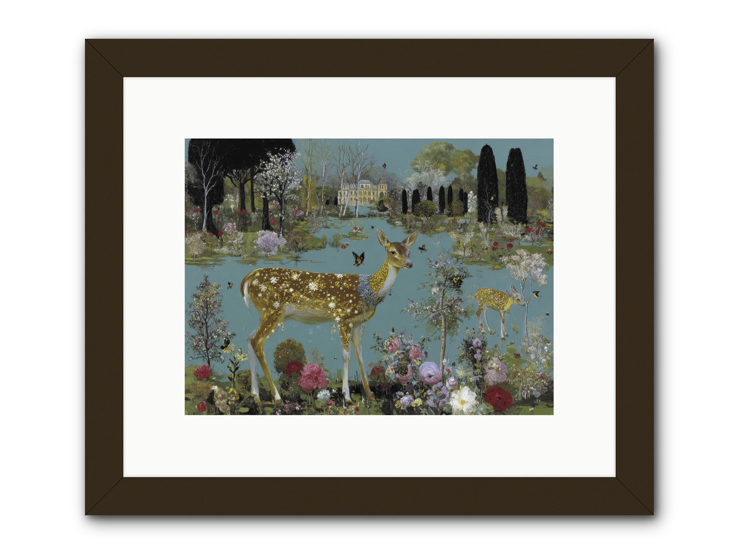 Luminous whispers -- Framed Print - Black 12x9