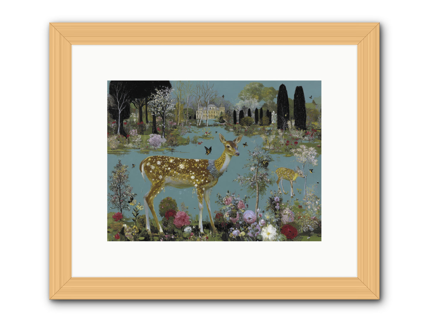 Luminous whispers -- Framed Print - Natural 12x9