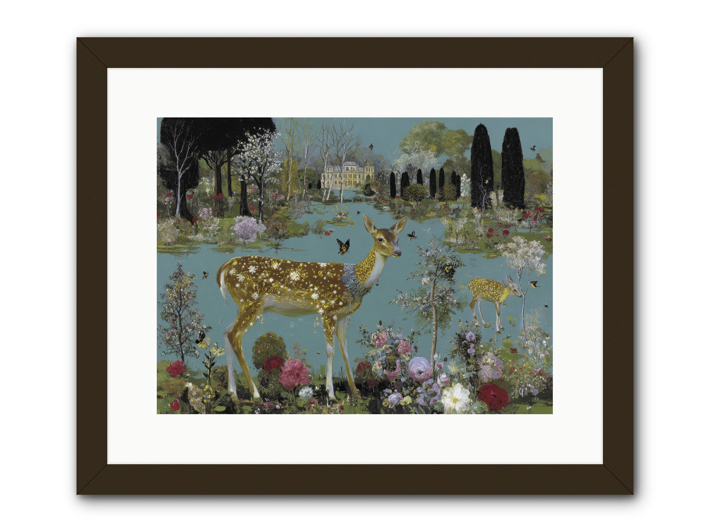 Luminous whispers -- Framed Print - Black 16x12
