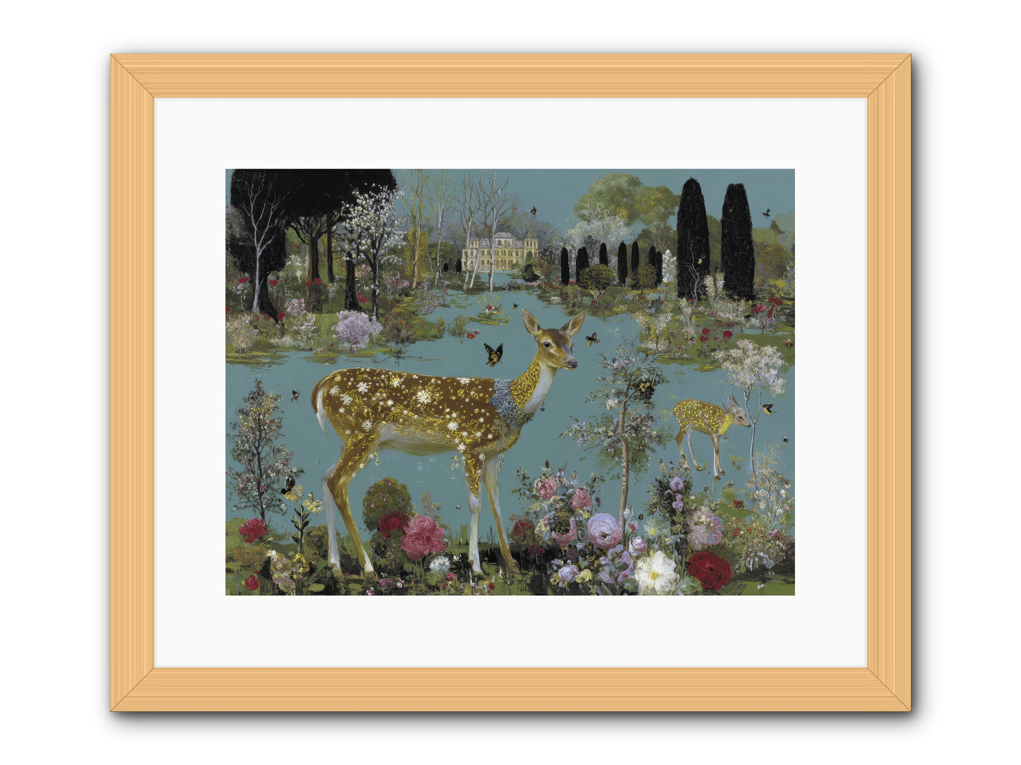 Luminous whispers -- Framed Print - Natural 16x12