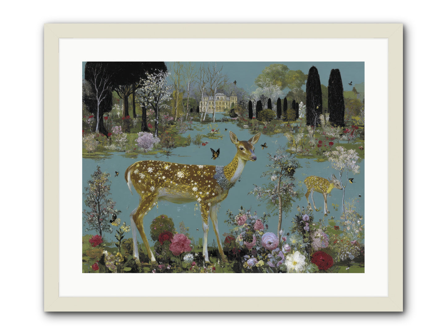Luminous whispers -- Framed Print - White 24x18