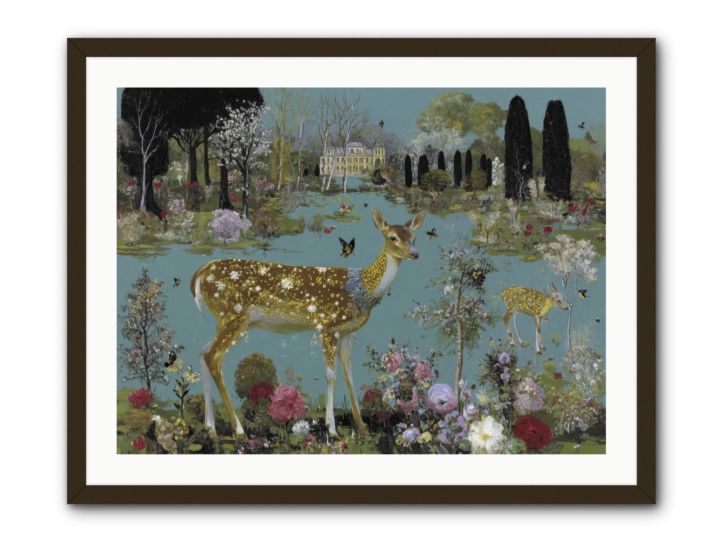 Luminous whispers -- Framed Print - Black 32x24