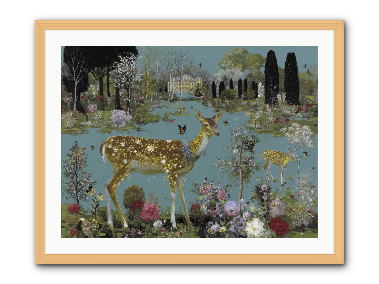 Luminous whispers -- Framed Print - Natural 32x24