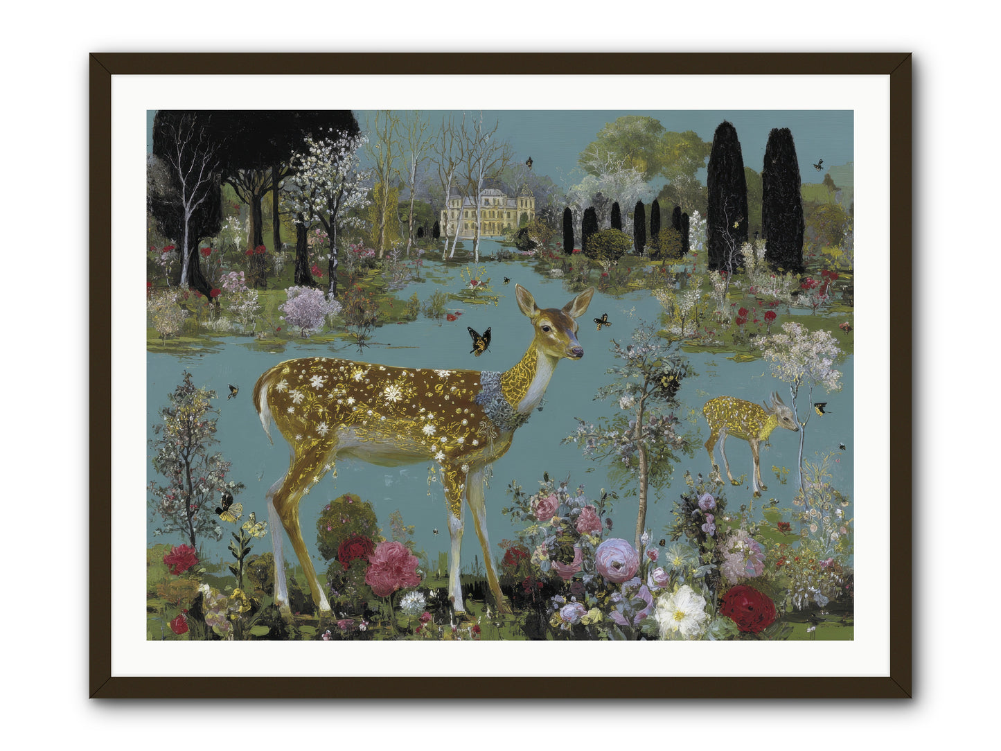 Luminous whispers -- Framed Print - Black 40x30