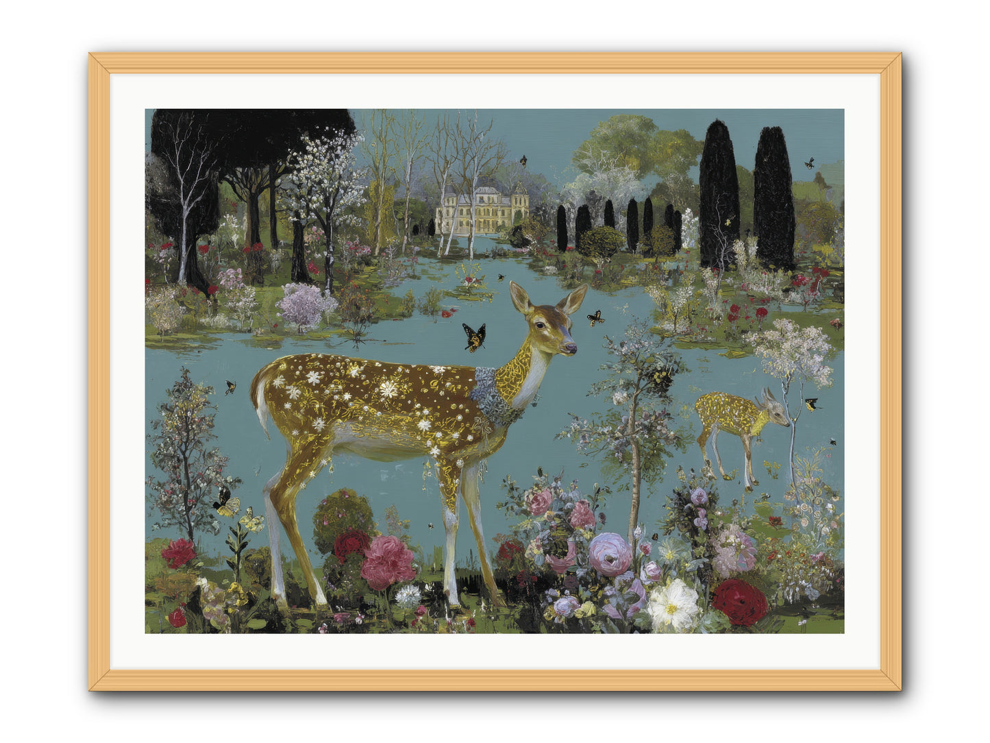 Luminous whispers -- Framed Print - Natural 40x30