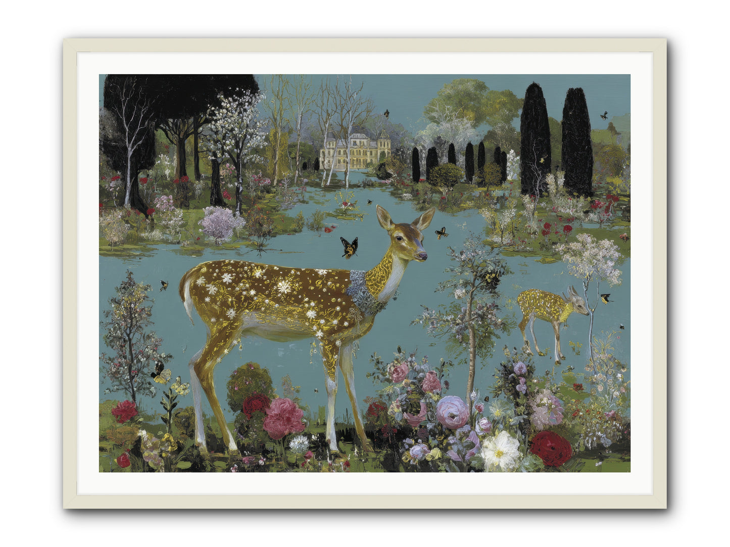 Luminous whispers -- Framed Print - White 48x36