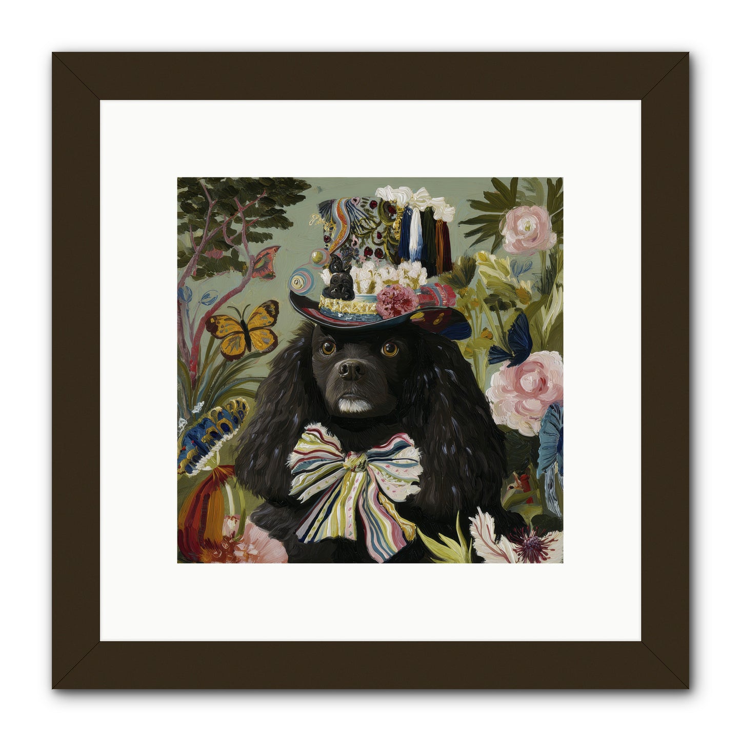 Lush Wilder -- Framed Print - Black 10x10