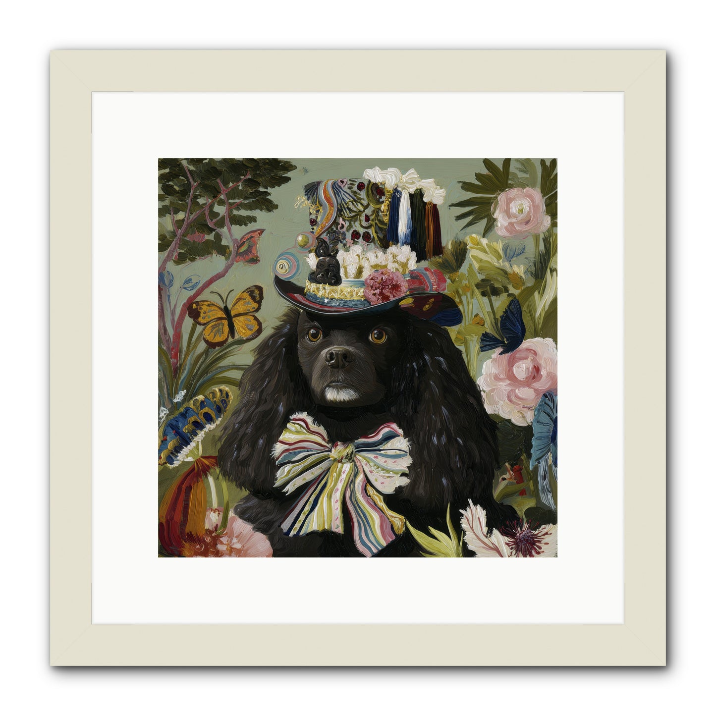Lush Wilder -- Framed Print - White 12x12