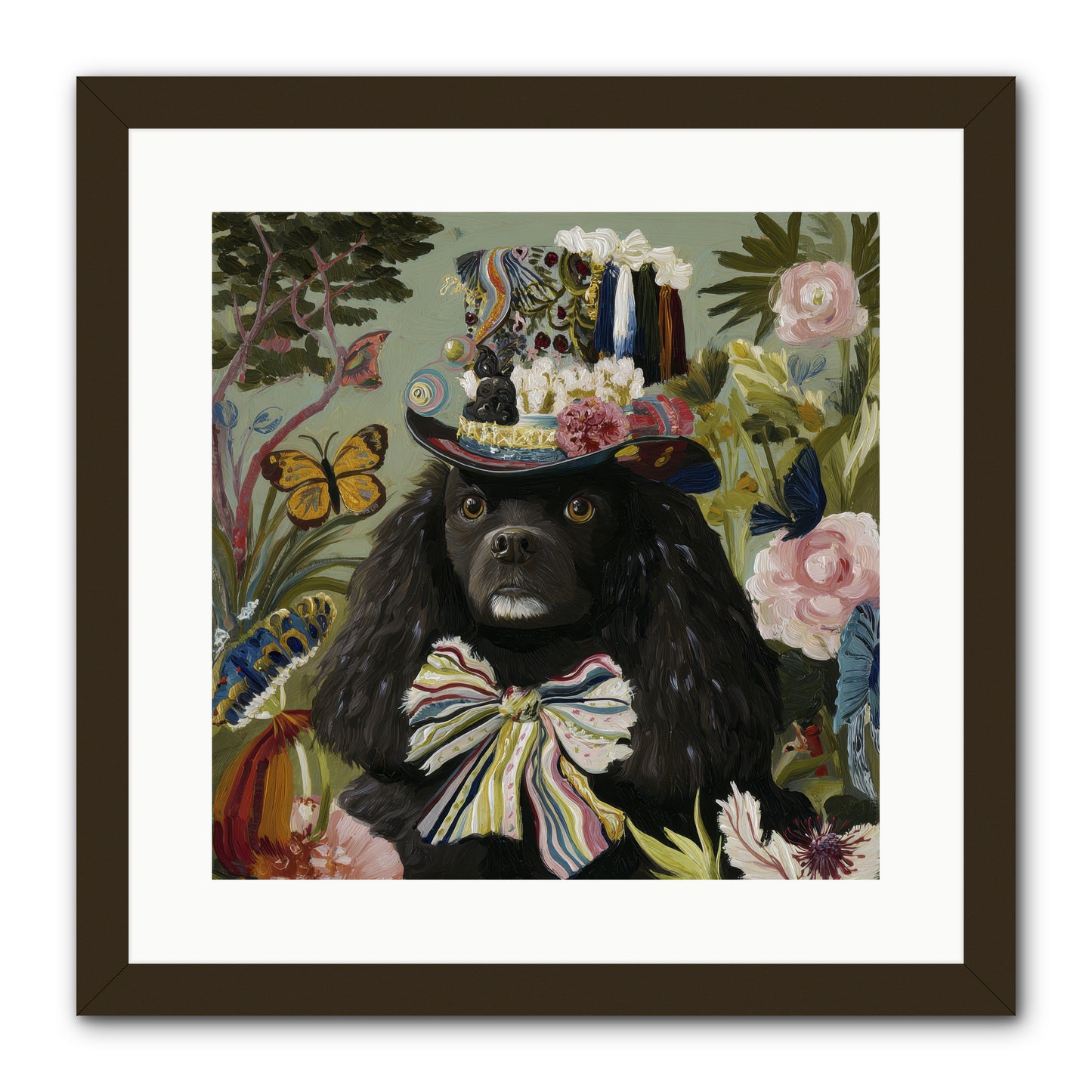 Lush Wilder -- Framed Print - Black 16x16