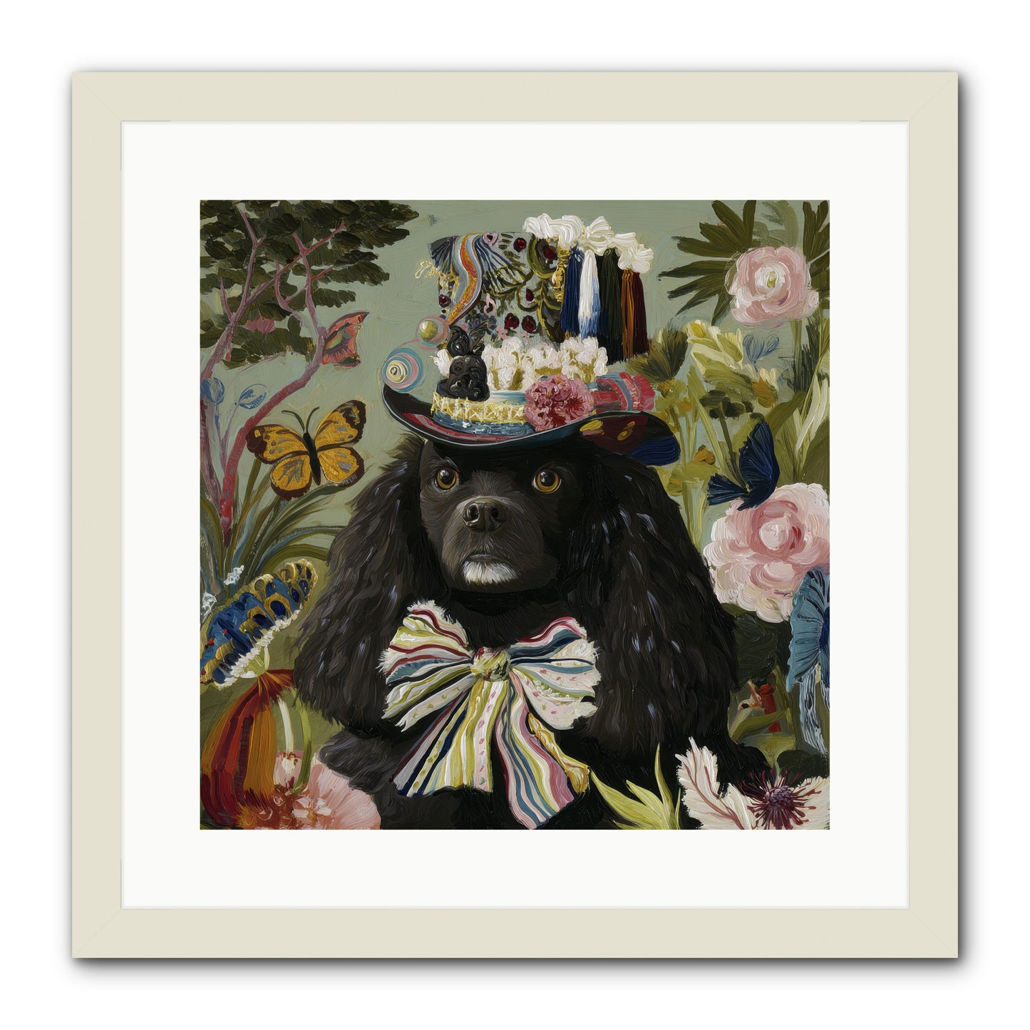 Lush Wilder -- Framed Print - White 16x16