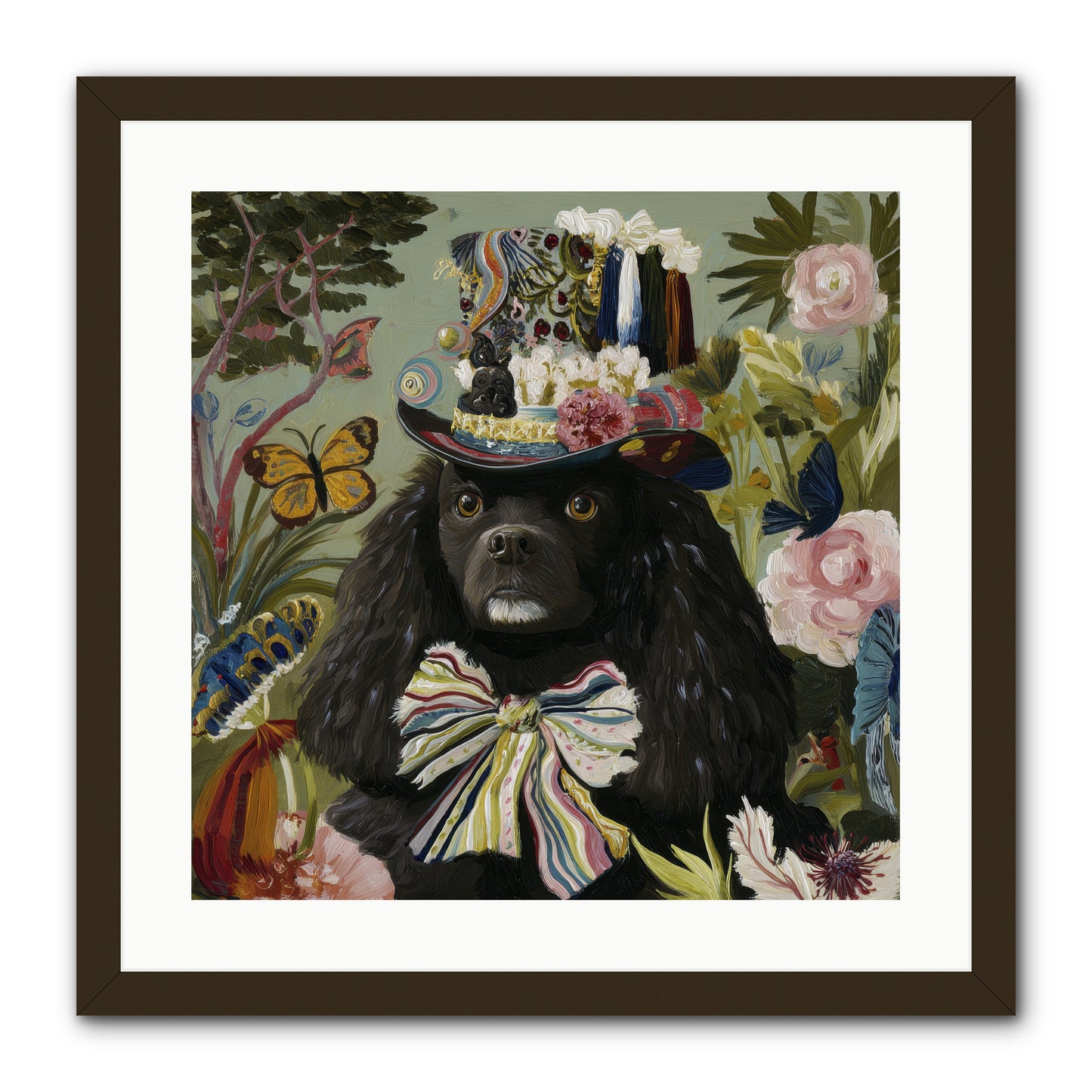 Lush Wilder -- Framed Print - Black 20x20