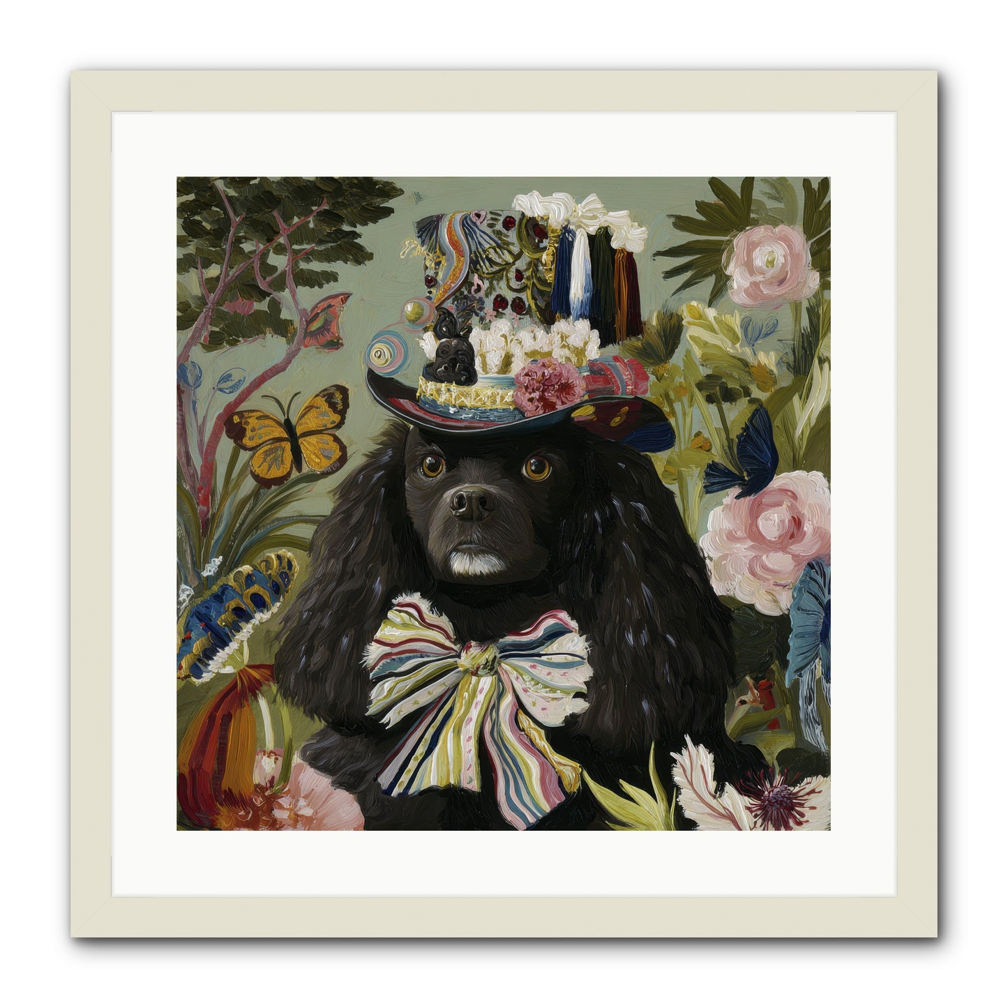 Lush Wilder -- Framed Print - White 20x20