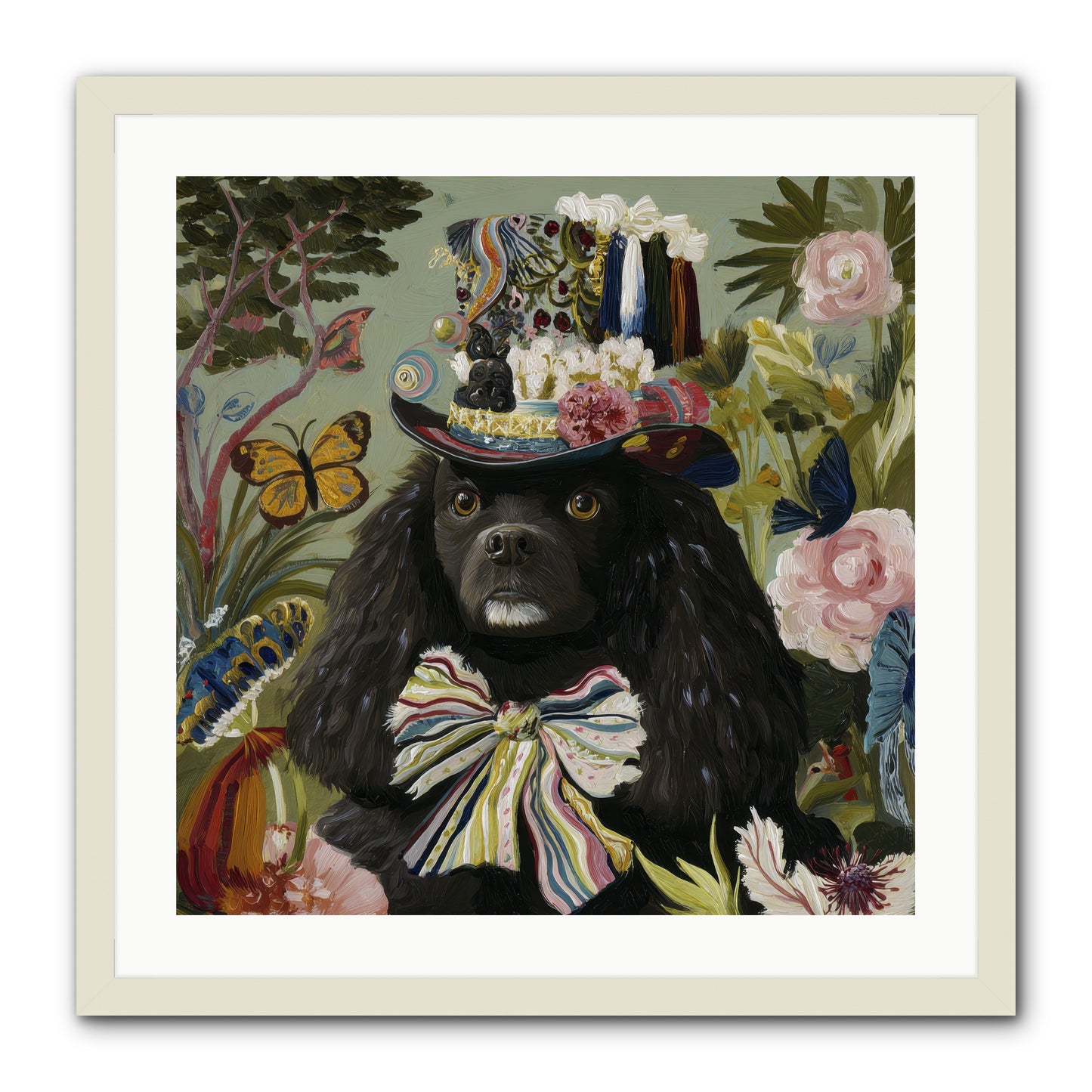 Lush Wilder -- Framed Print - White 24x24
